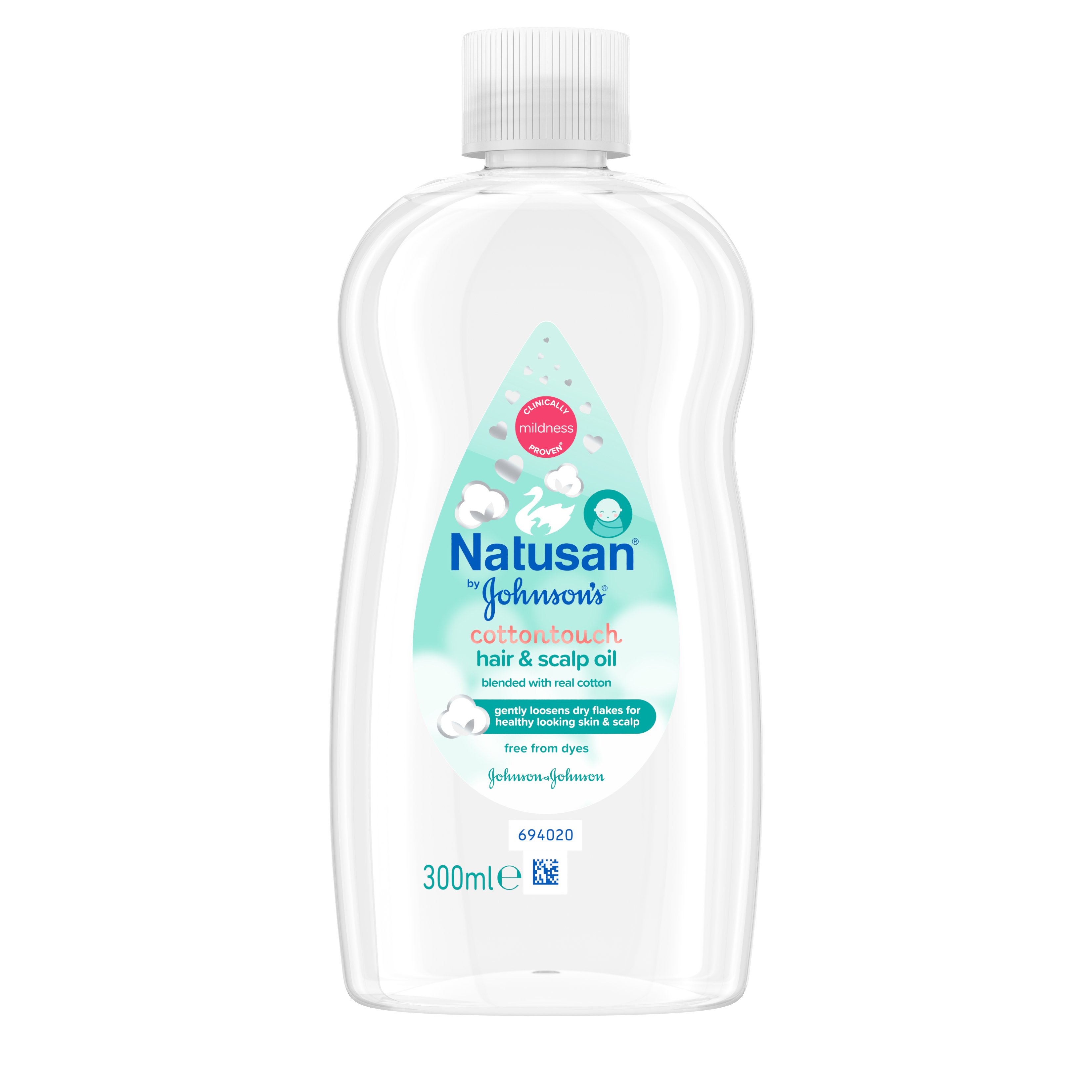 Natusan by Johnson's® CottonTouch™ Hair & Scalp Oil, 300 ml