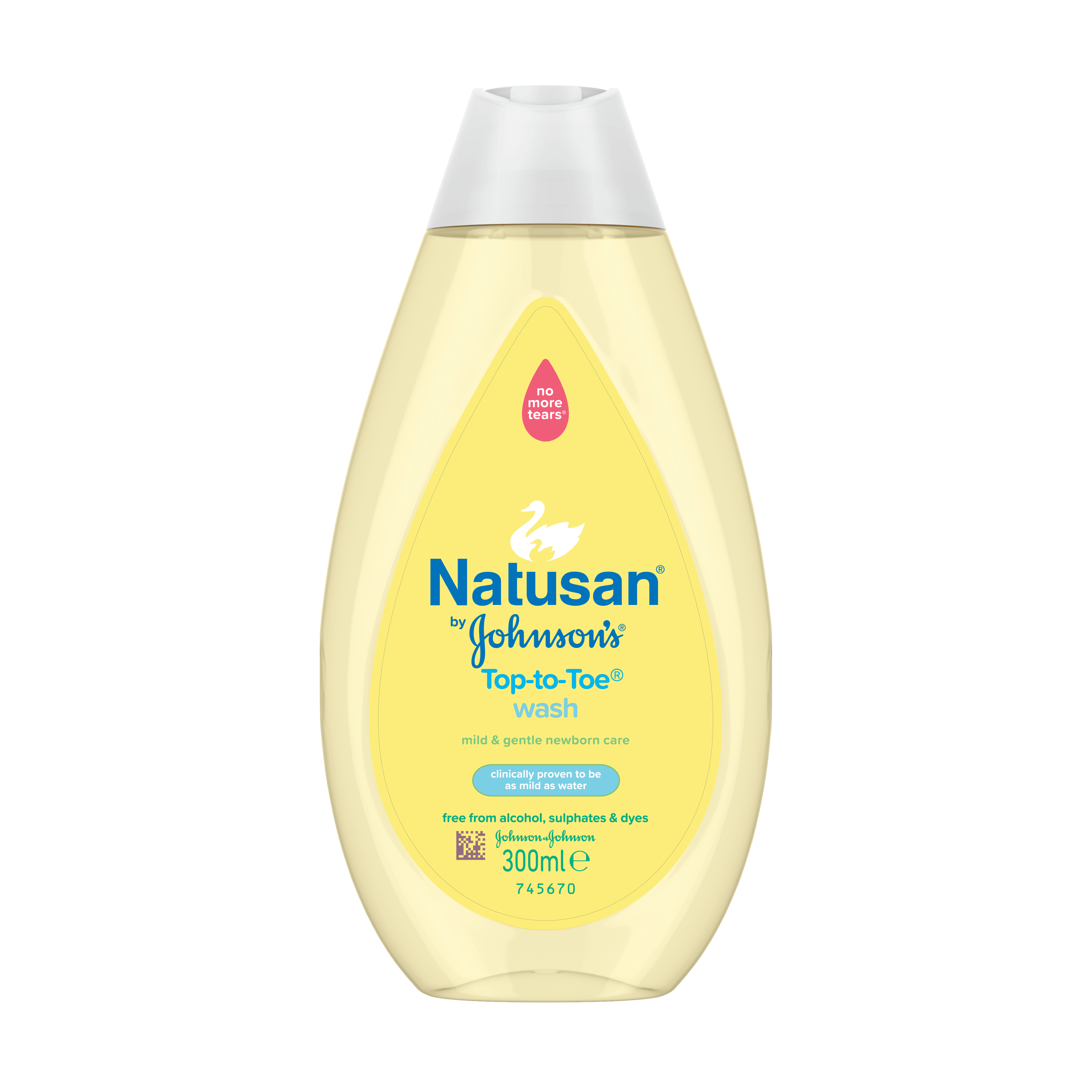 Natusan by Johnson's® Top-to-Toe® Wash, 300 ml