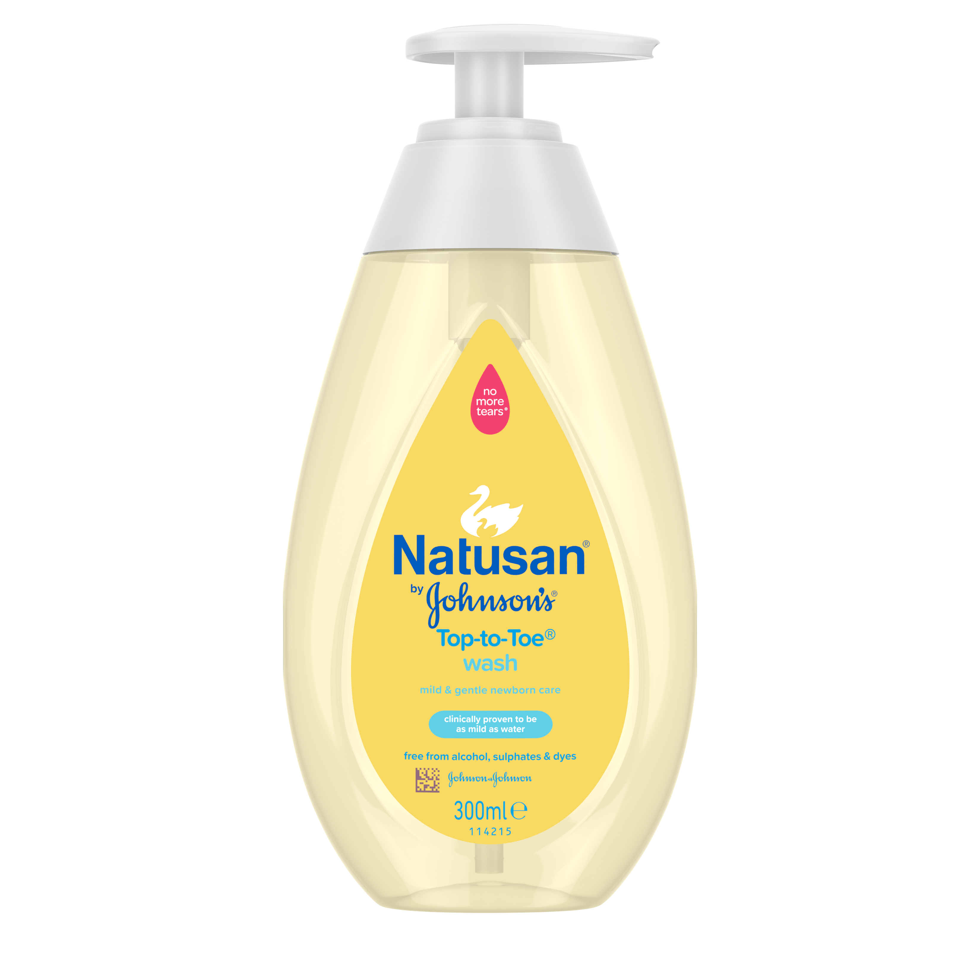 Natusan by Johnson's® Top-to-Toe® Wash, 300 ml