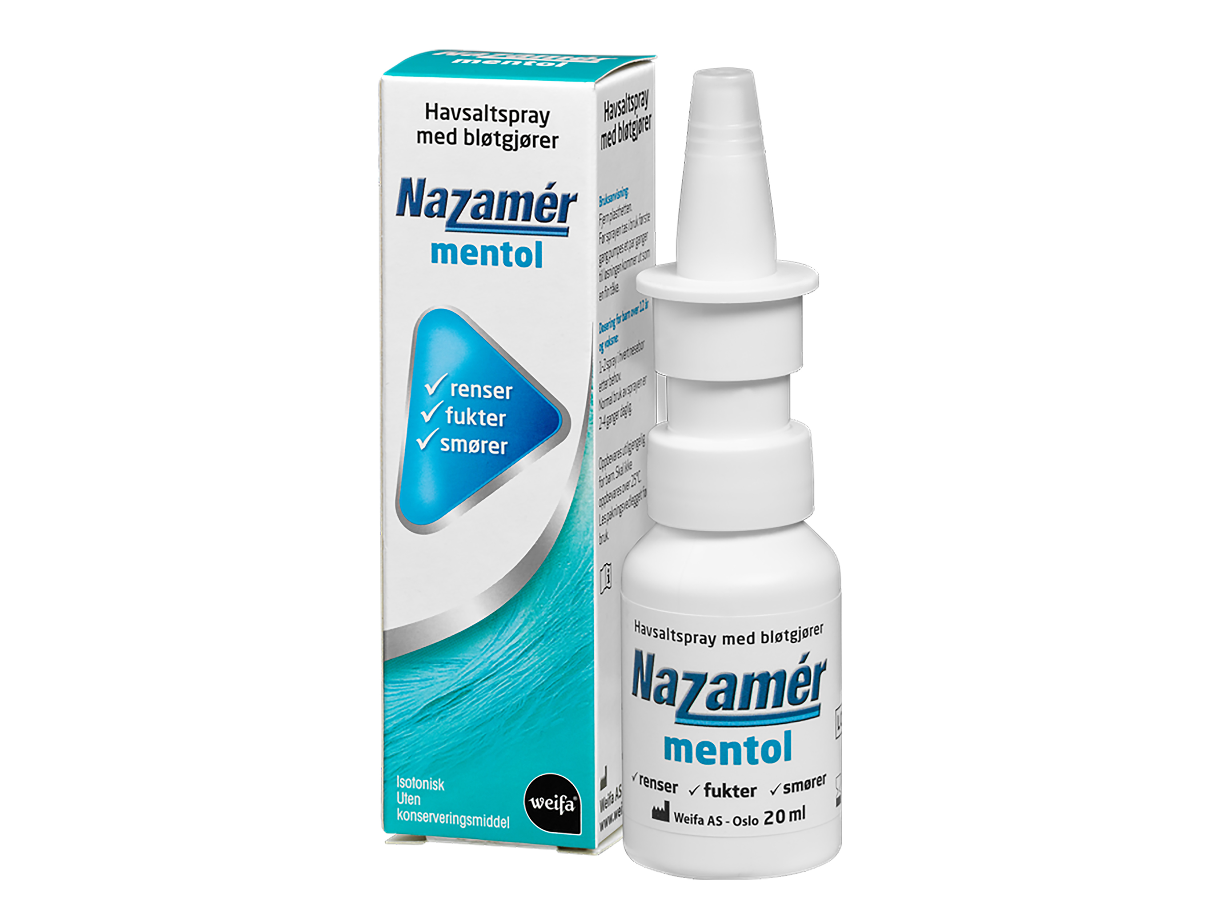 Nazamer Mentol saltvannsspray, 20 ml