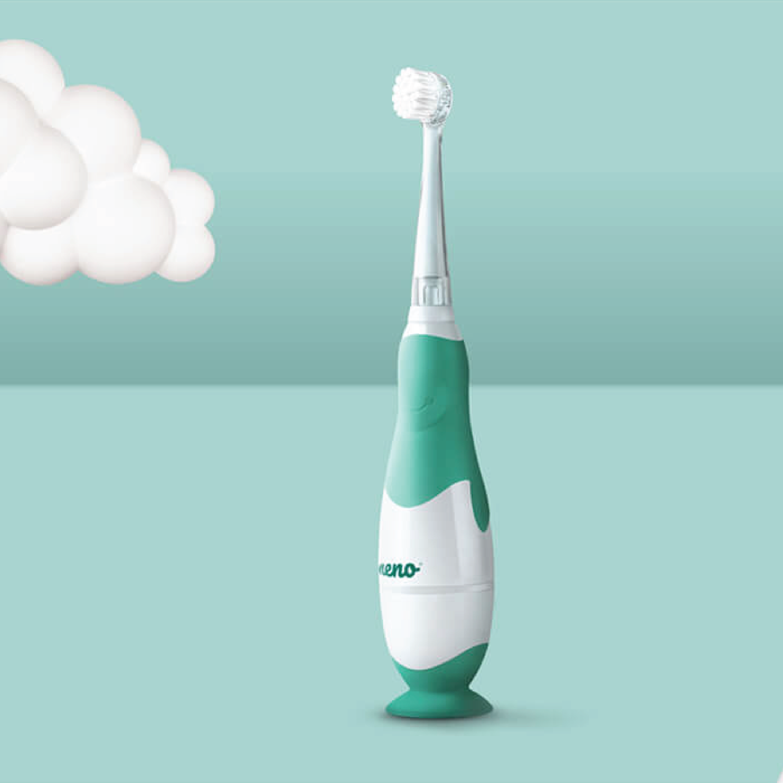 NENO Denti Elektrisk tannbørste til barn, Hvit/mint, 1 stk.