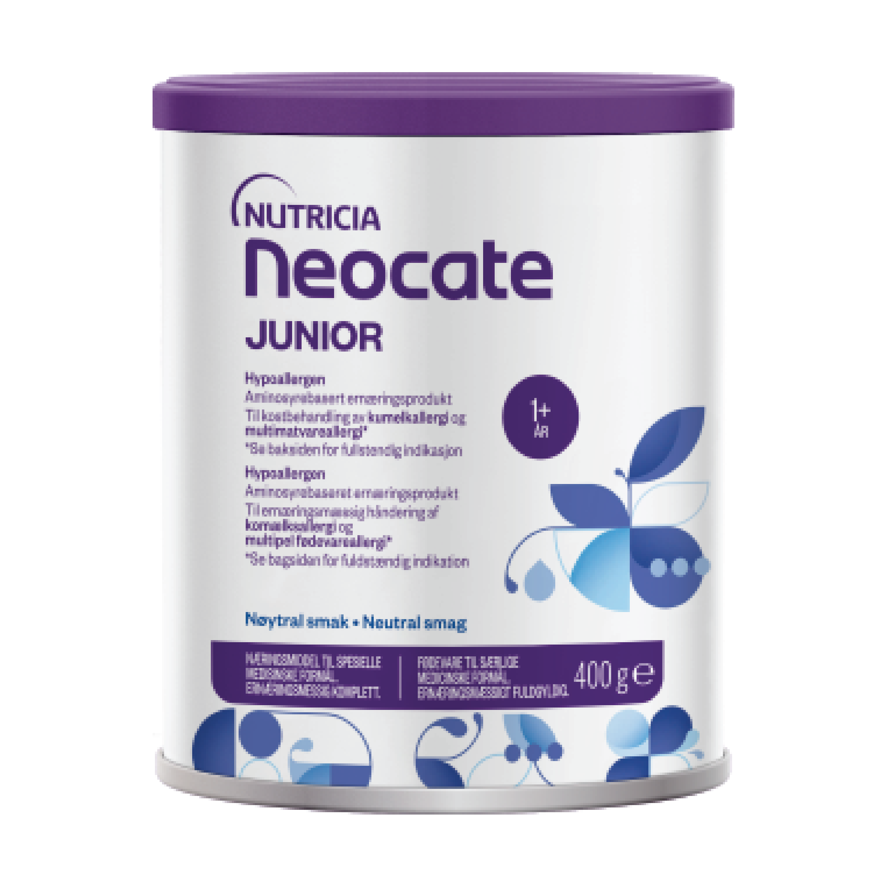 Neocate Junior, ernæringspulver til barn 1-10 år, Nøytral , 400 gram