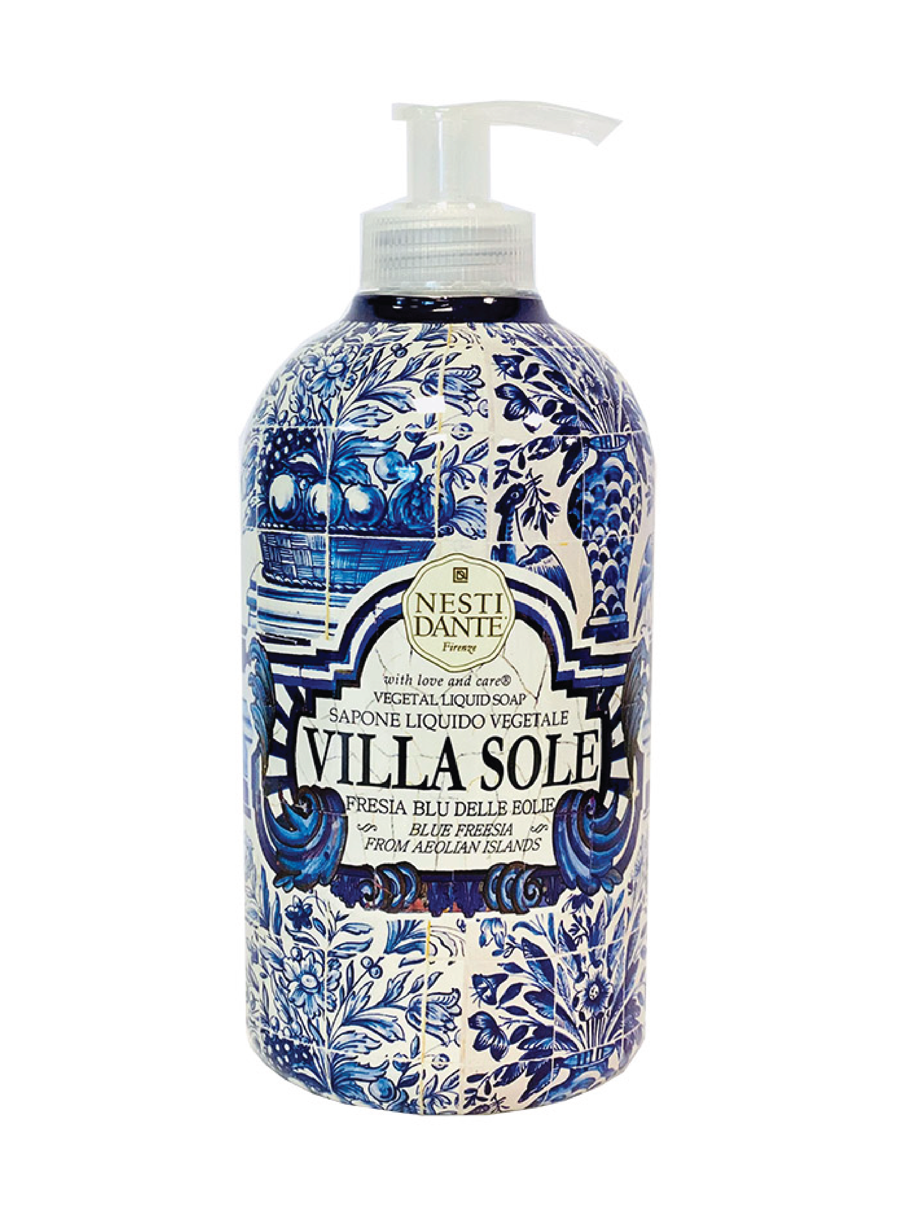 Nesti Dante Villa Sole Blue Freesia Hand & Face Soap, 500 ml