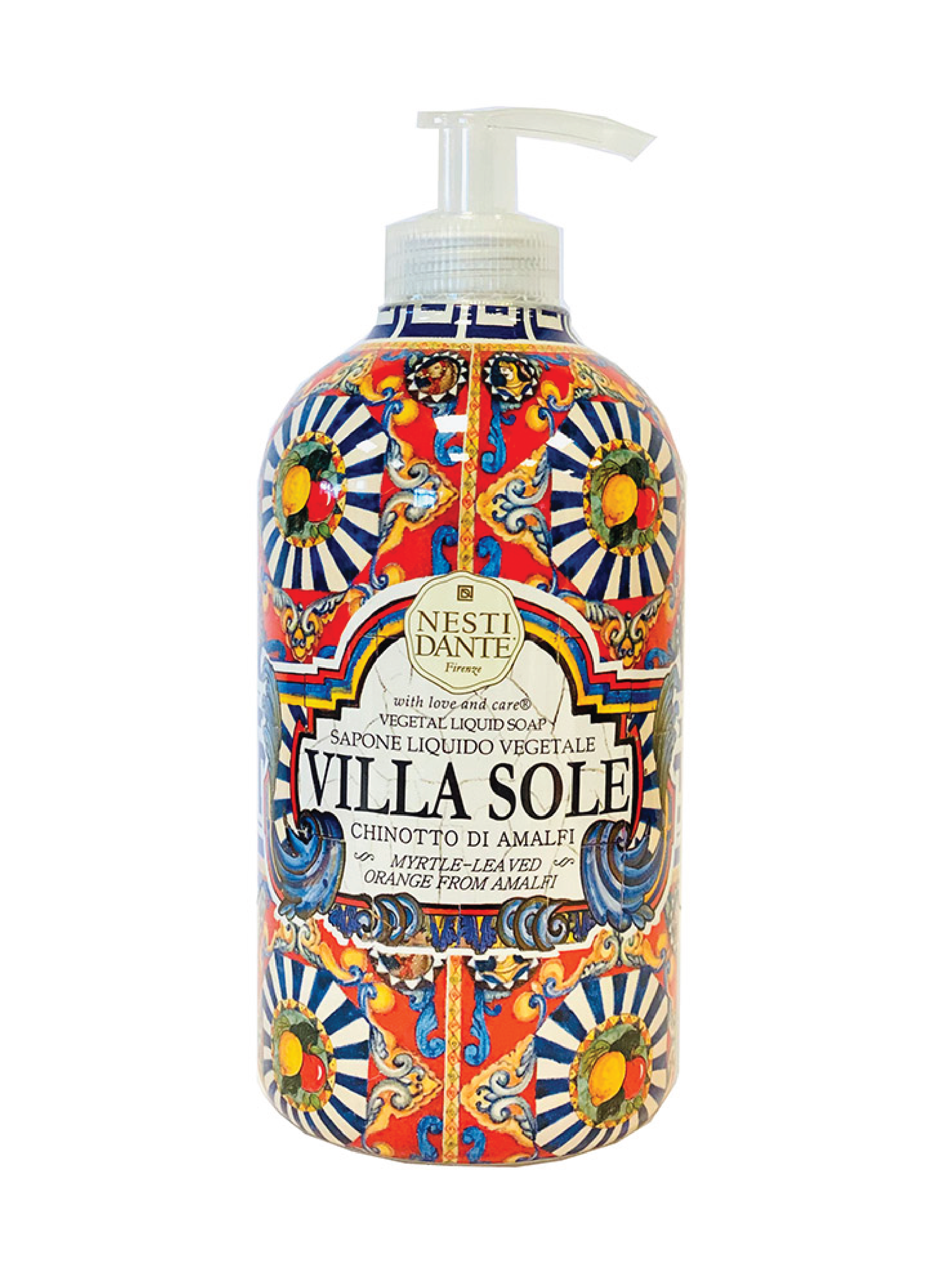Nesti Dante Villa Sole Myrtle-Leaved Orange Hand & Face Soap, 500 ml