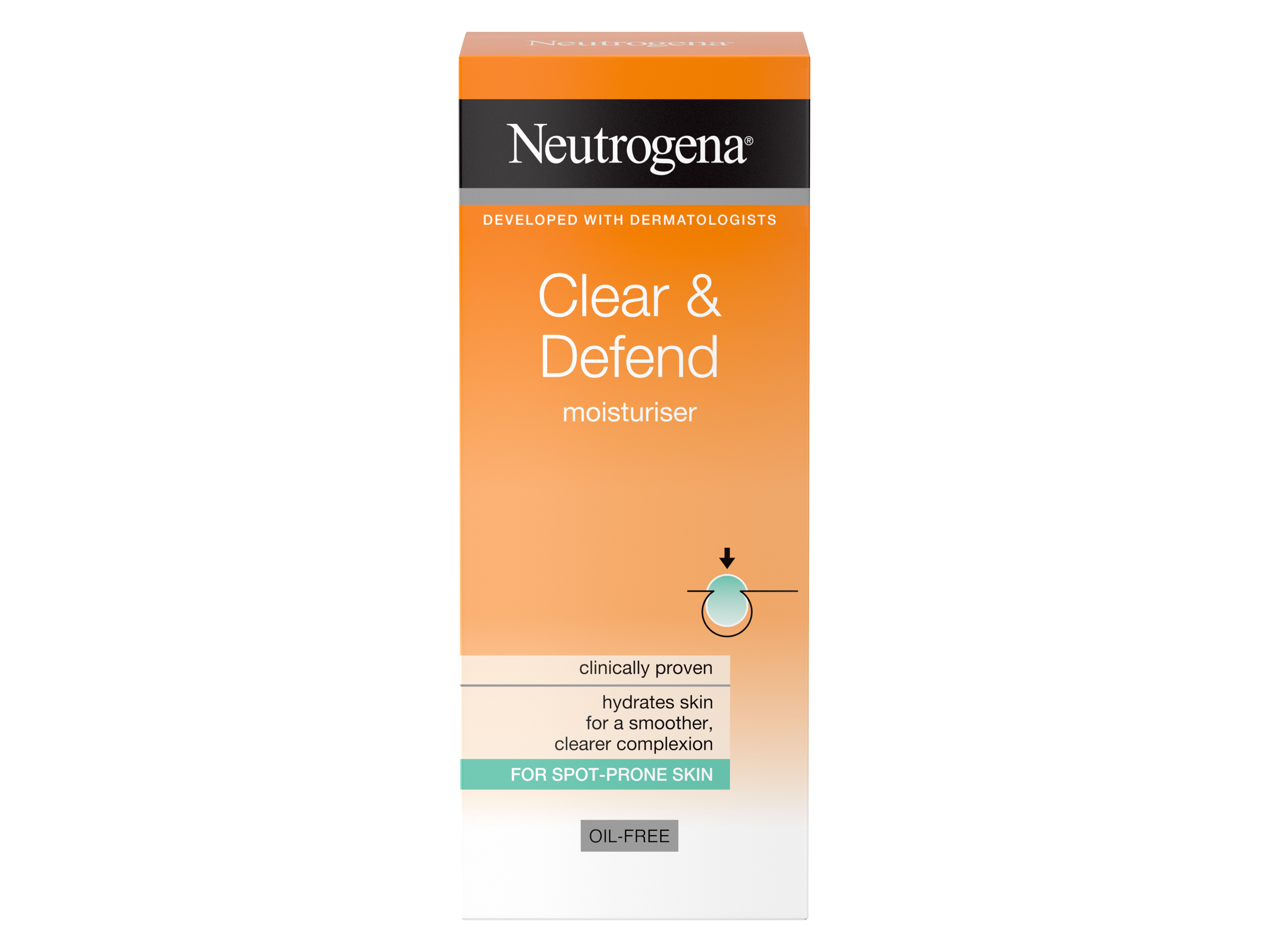 Neutrogena Clear & Defend Moisturiser 50 ml, 50 ml
