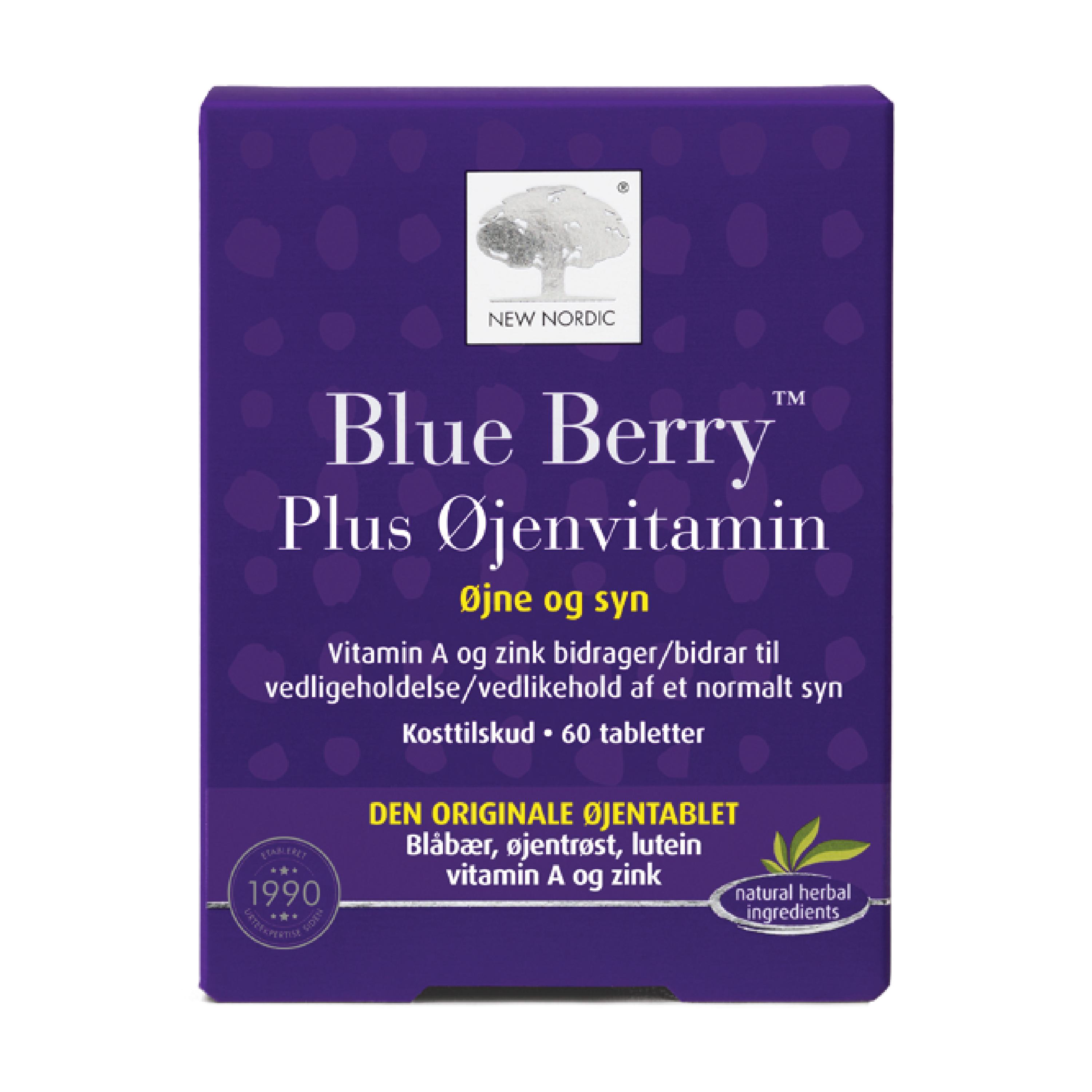 New Nordic Blue Berry Plus Øjenvitamin tabletter, 60 stk.