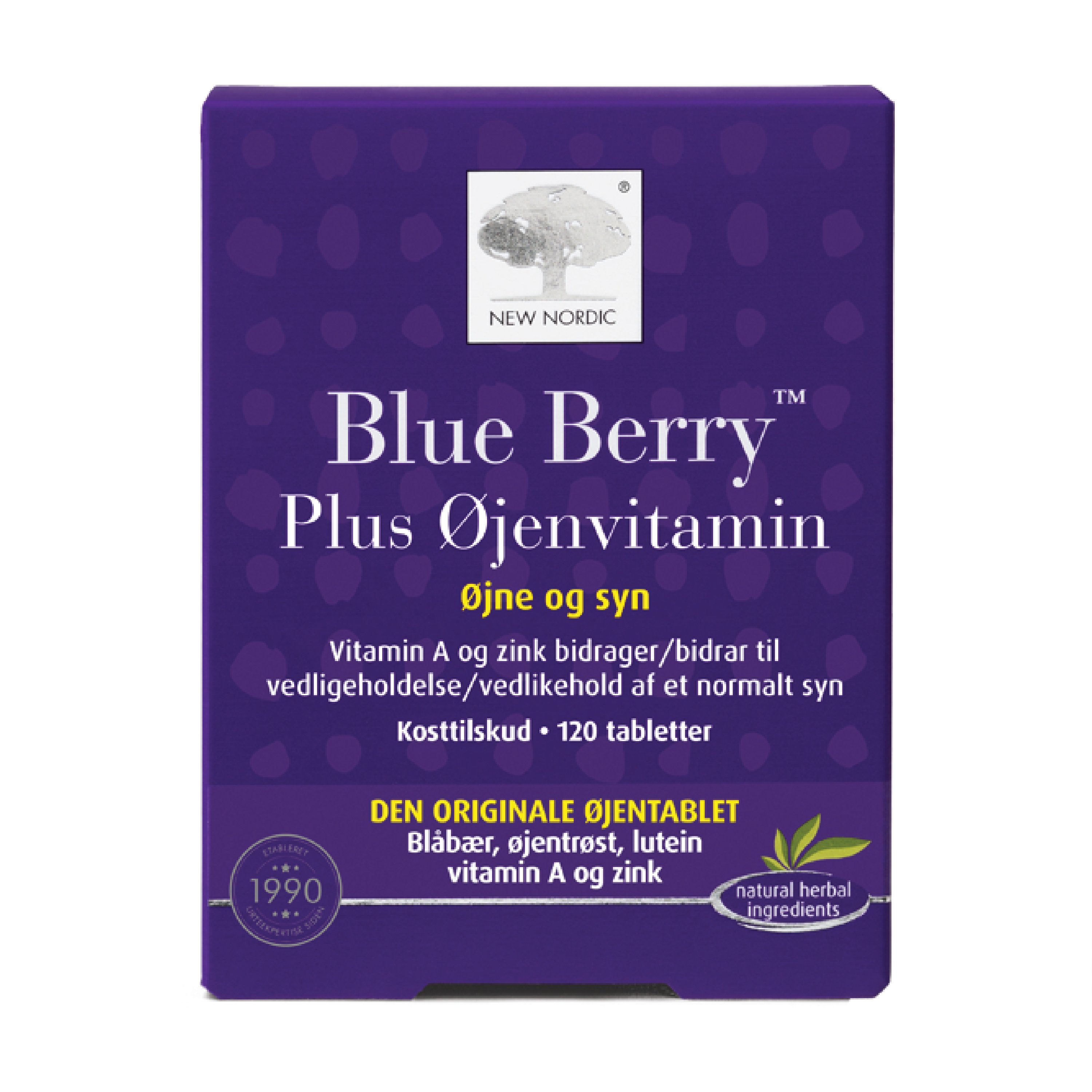 New Nordic Blue Berry Plus Øjenvitamin tabletter, 120 stk.