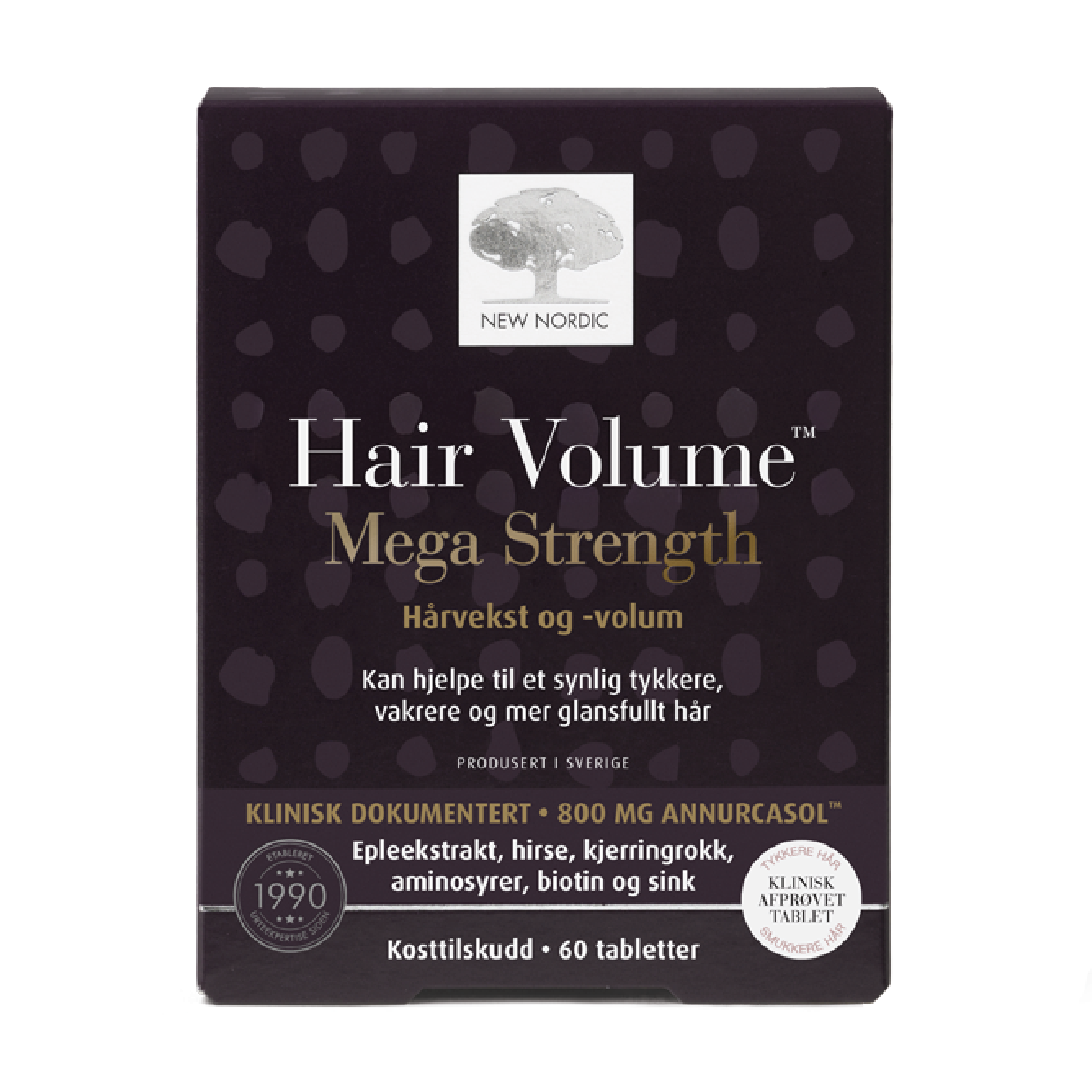 New Nordic Hair Volume Mega Strength tabletter, 60 stk.