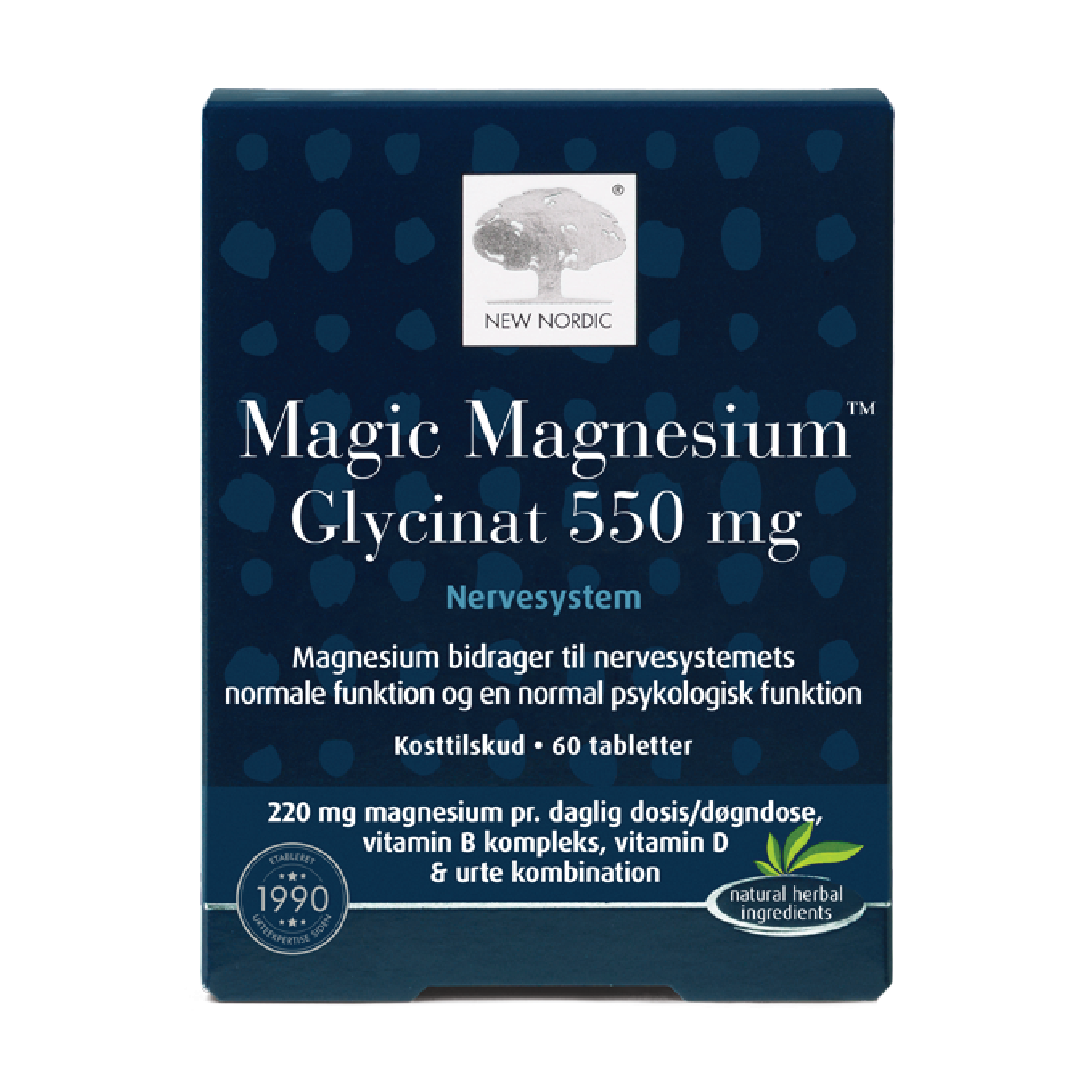 New Nordic Magic Magnesium Glycinat tabletter, 60 stk.