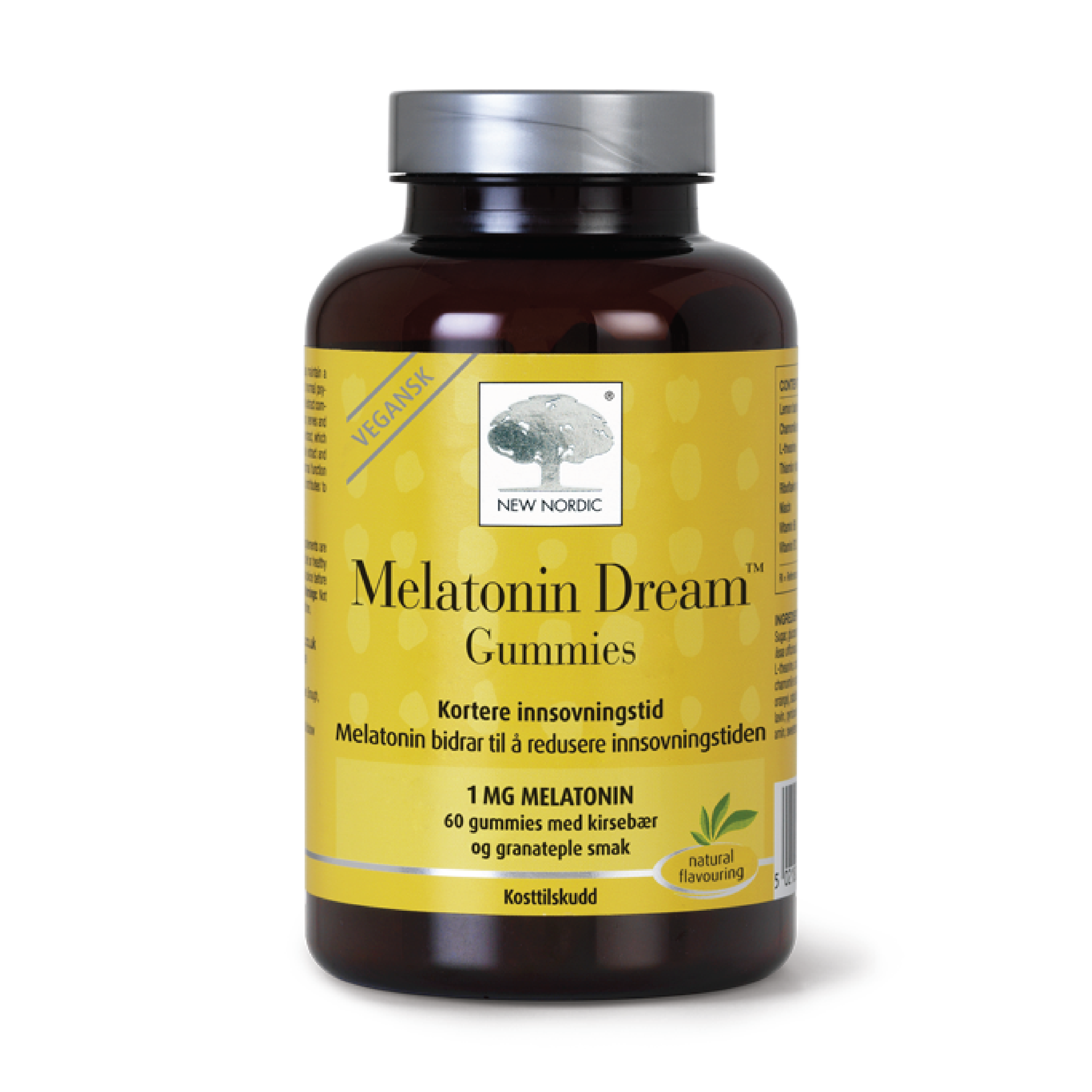 New Nordic Melatonin Dream Gummies, Kirsebær og granateple, 60 stk.