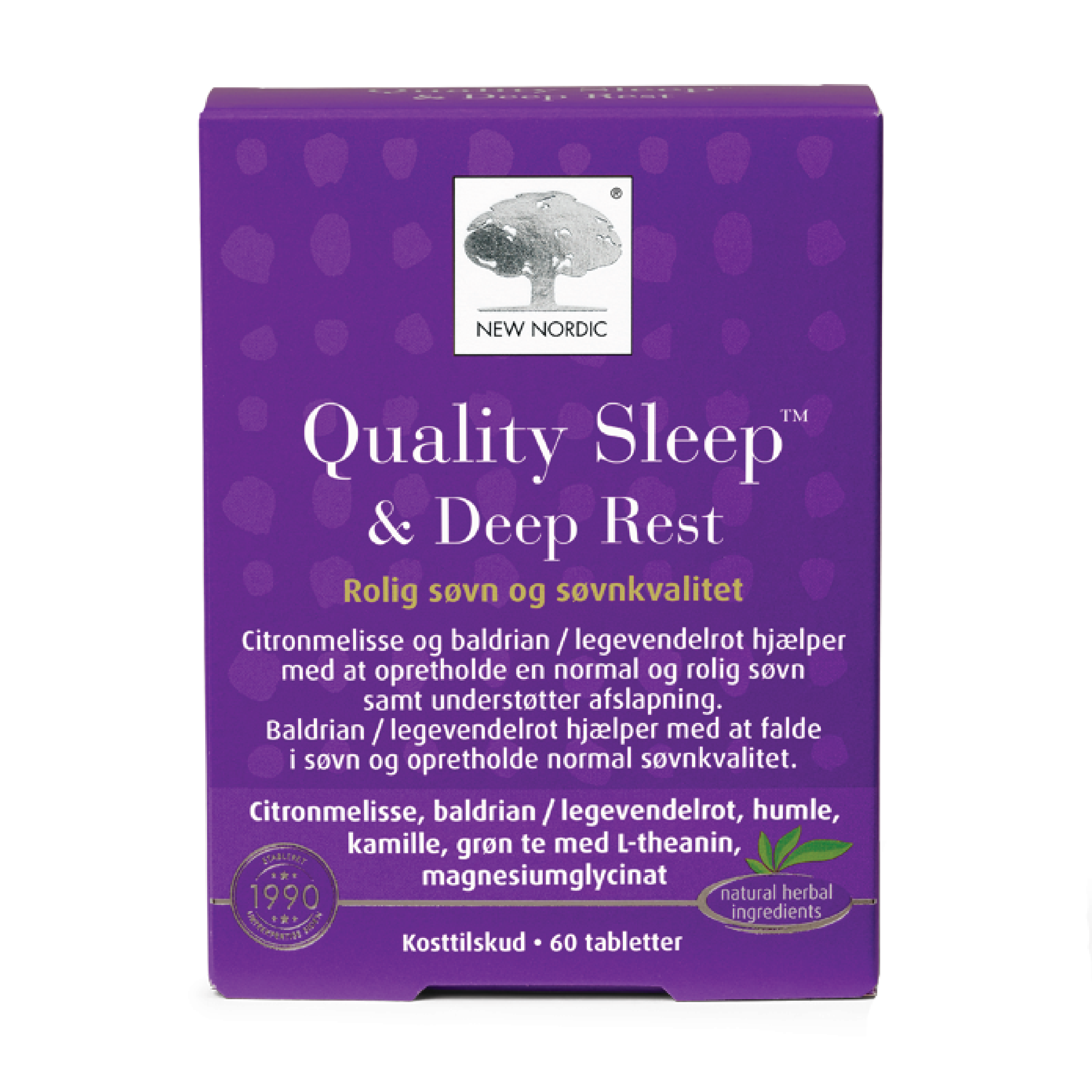 New Nordic Quality Sleep & Deep Rest tabletter, 60 stk.