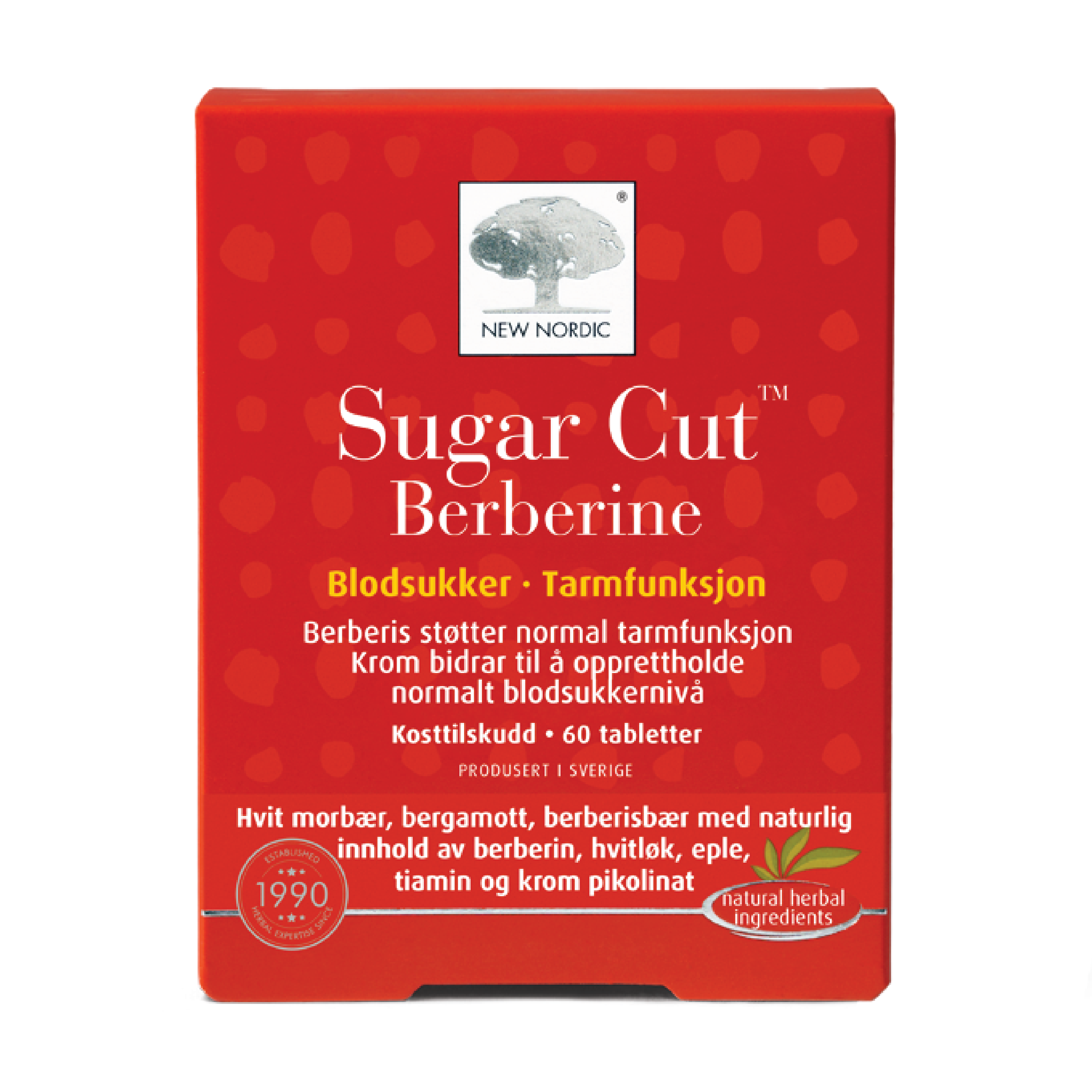 New Nordic Sugar Cut Berberine tabletter, 60 stk.