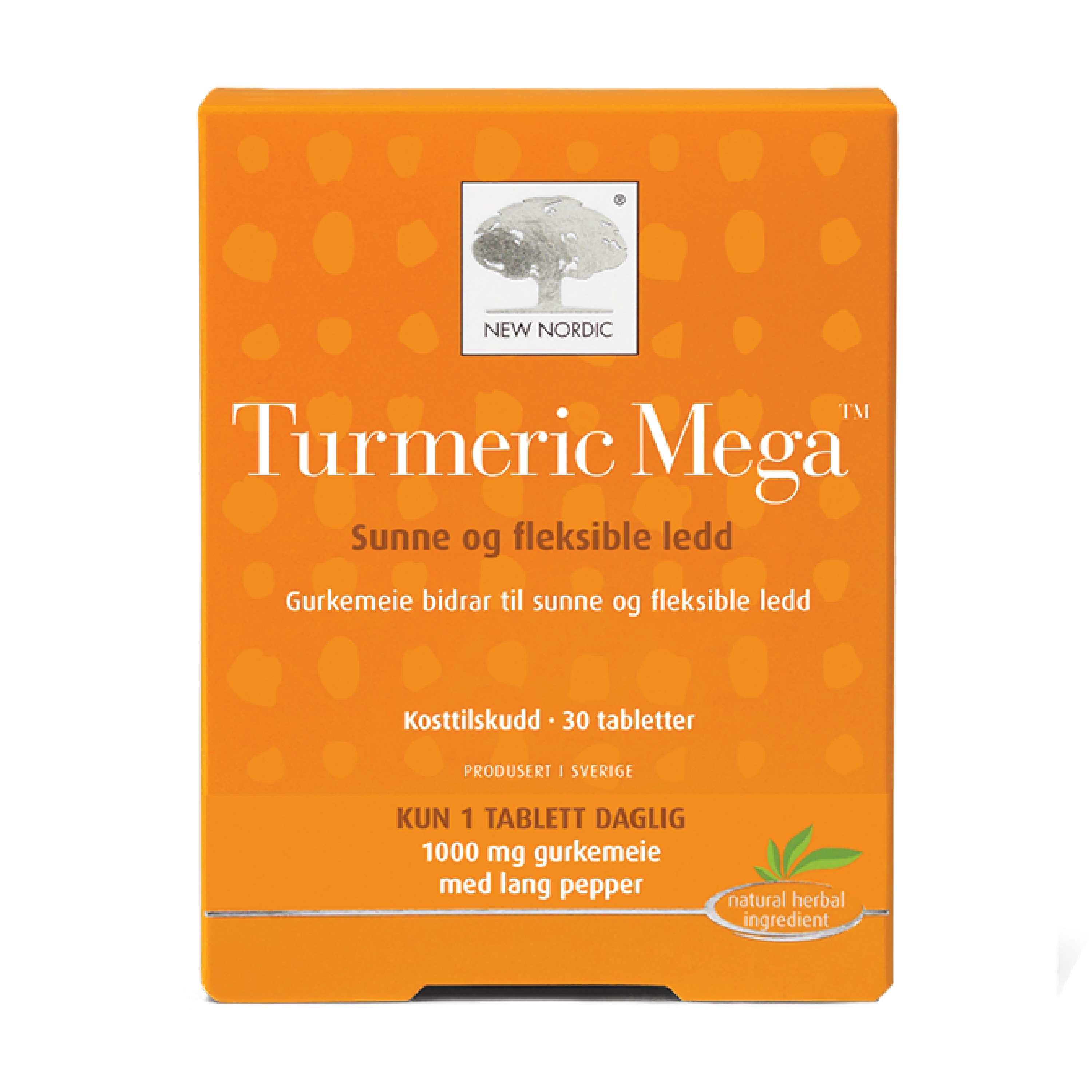 New Nordic Turmeric Mega tabletter, 30 stk.