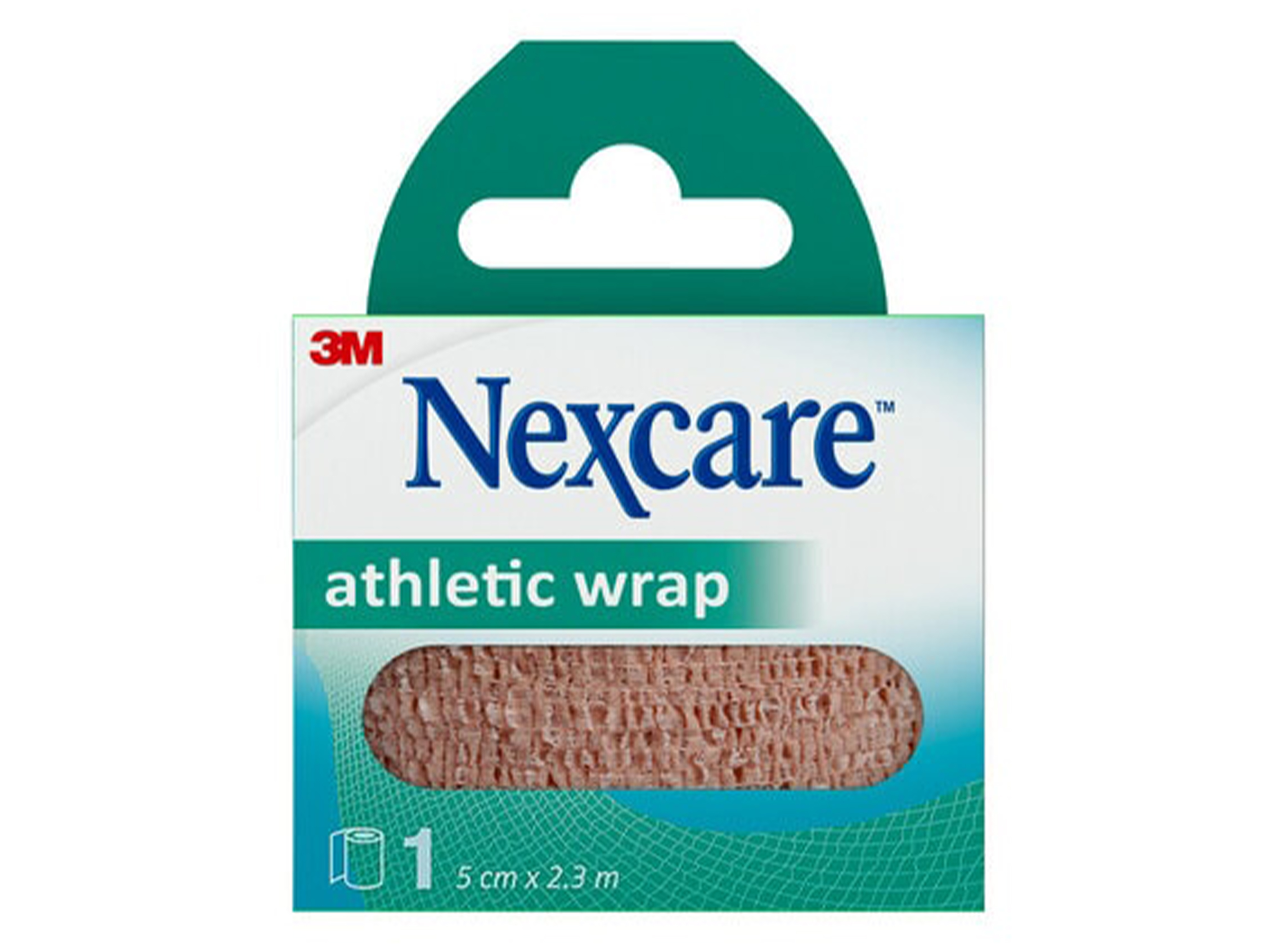 Nexcare Athletic Wrap 5cm x 2,5m, Brun, 1 stk.