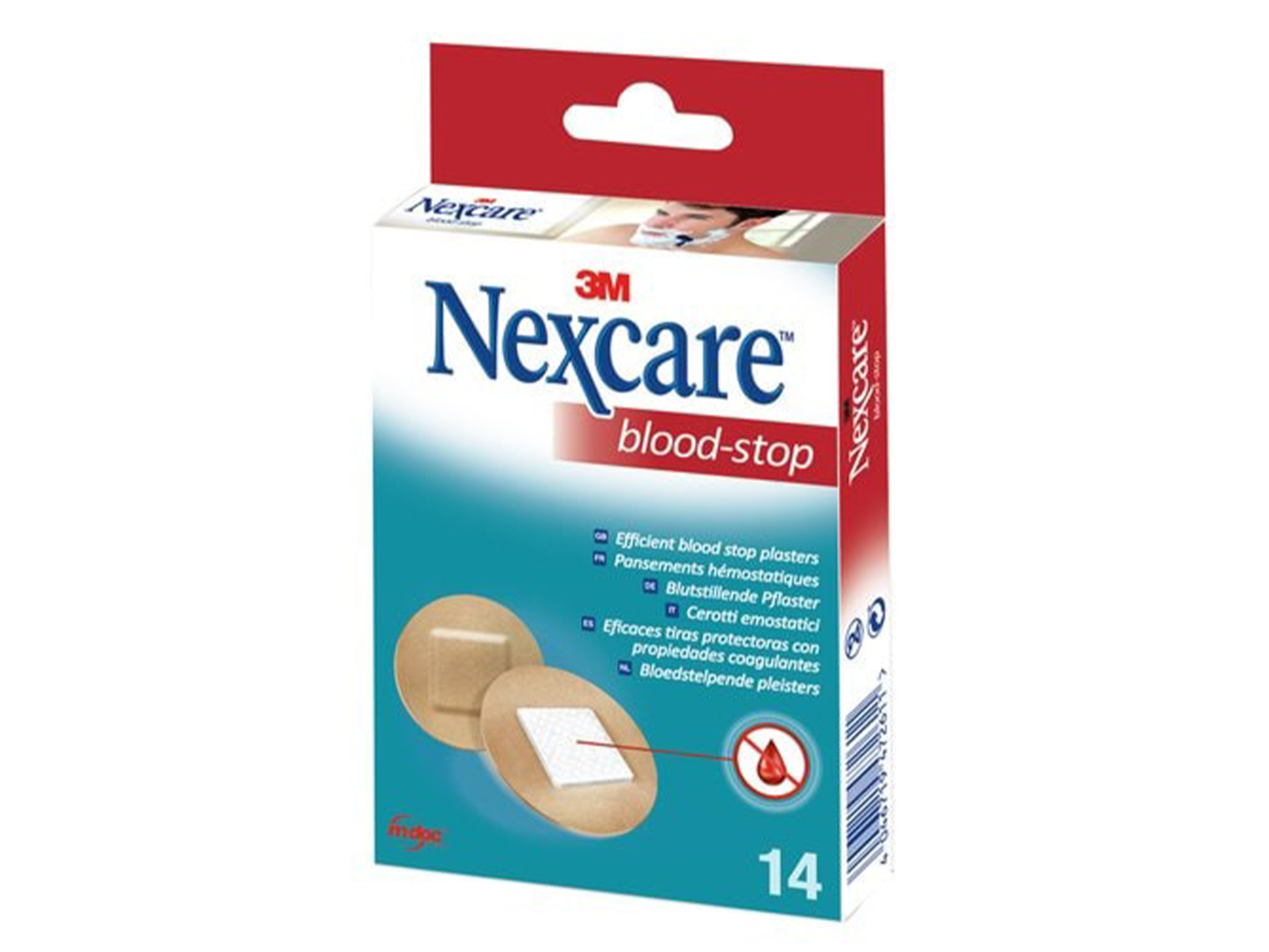 Nexcare Blood-stop runde plaster, 14 stk.