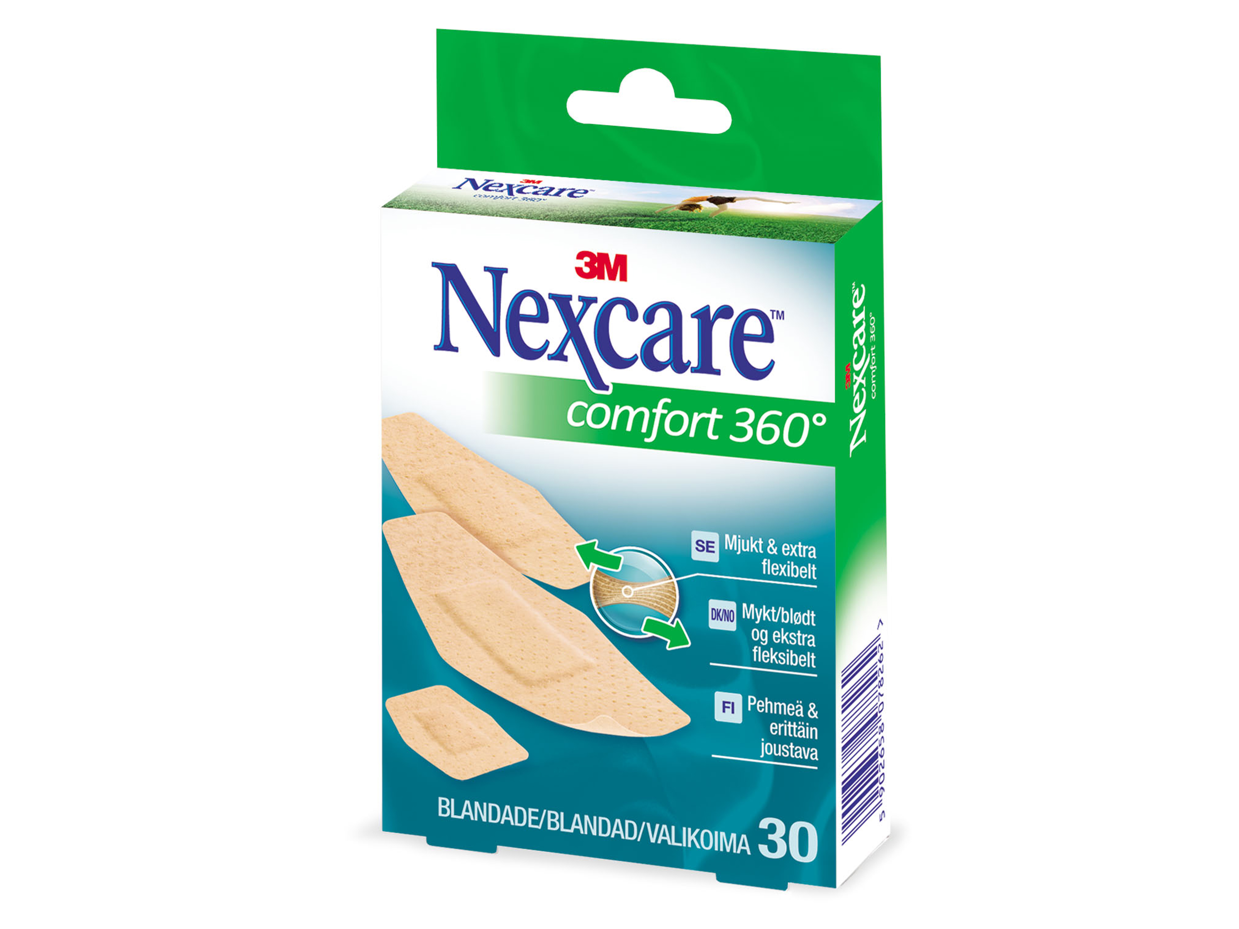 Nexcare Comfort 360 plaster, 30 stk.