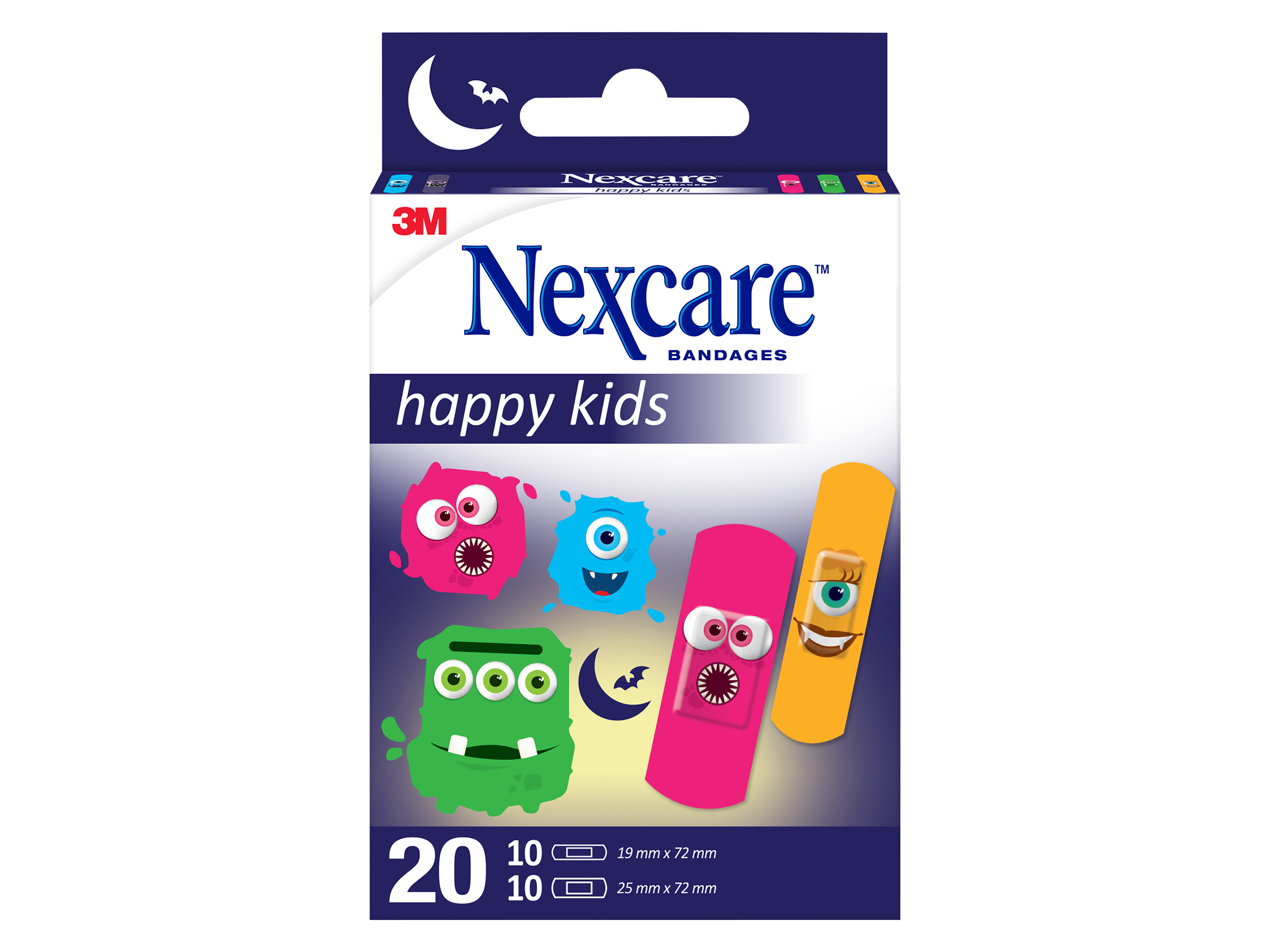 Happy Kids Monster plaster, 20 stk.