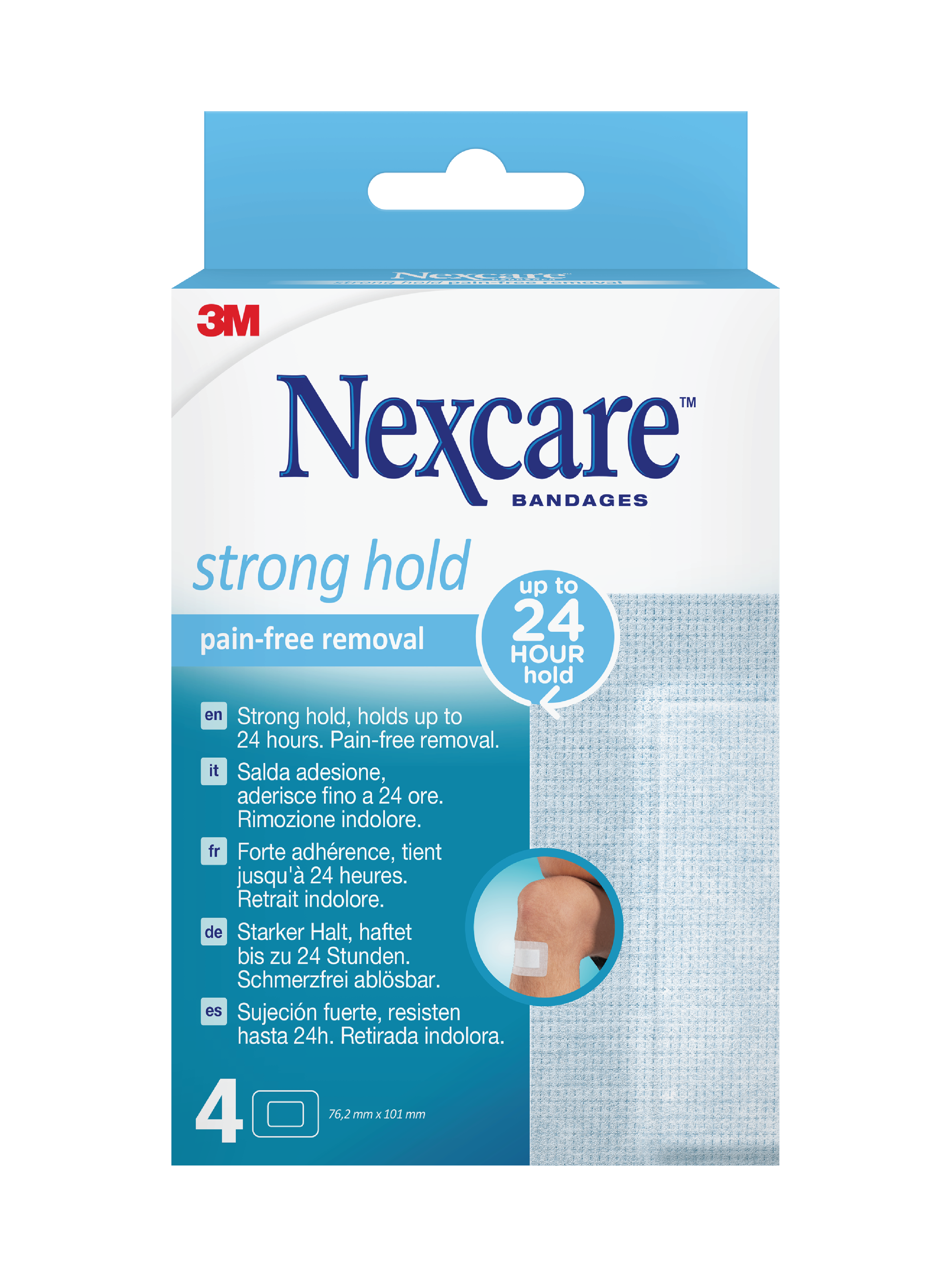 Nexcare Sensitive Sterile Plaster, 8 x 10 cm, 4 stk.