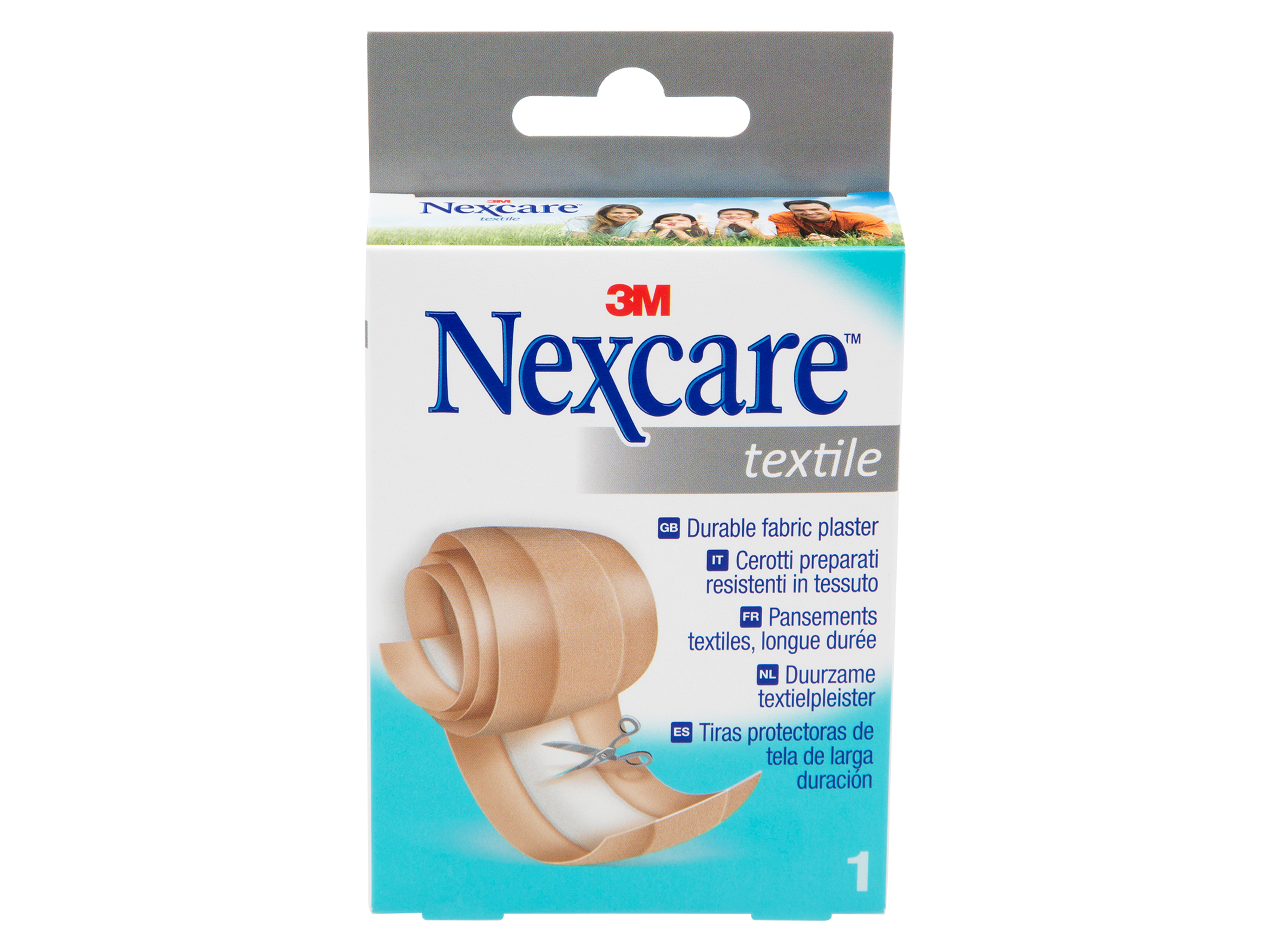 Nexcare Tekstil/robust til å klippe, 1 meter