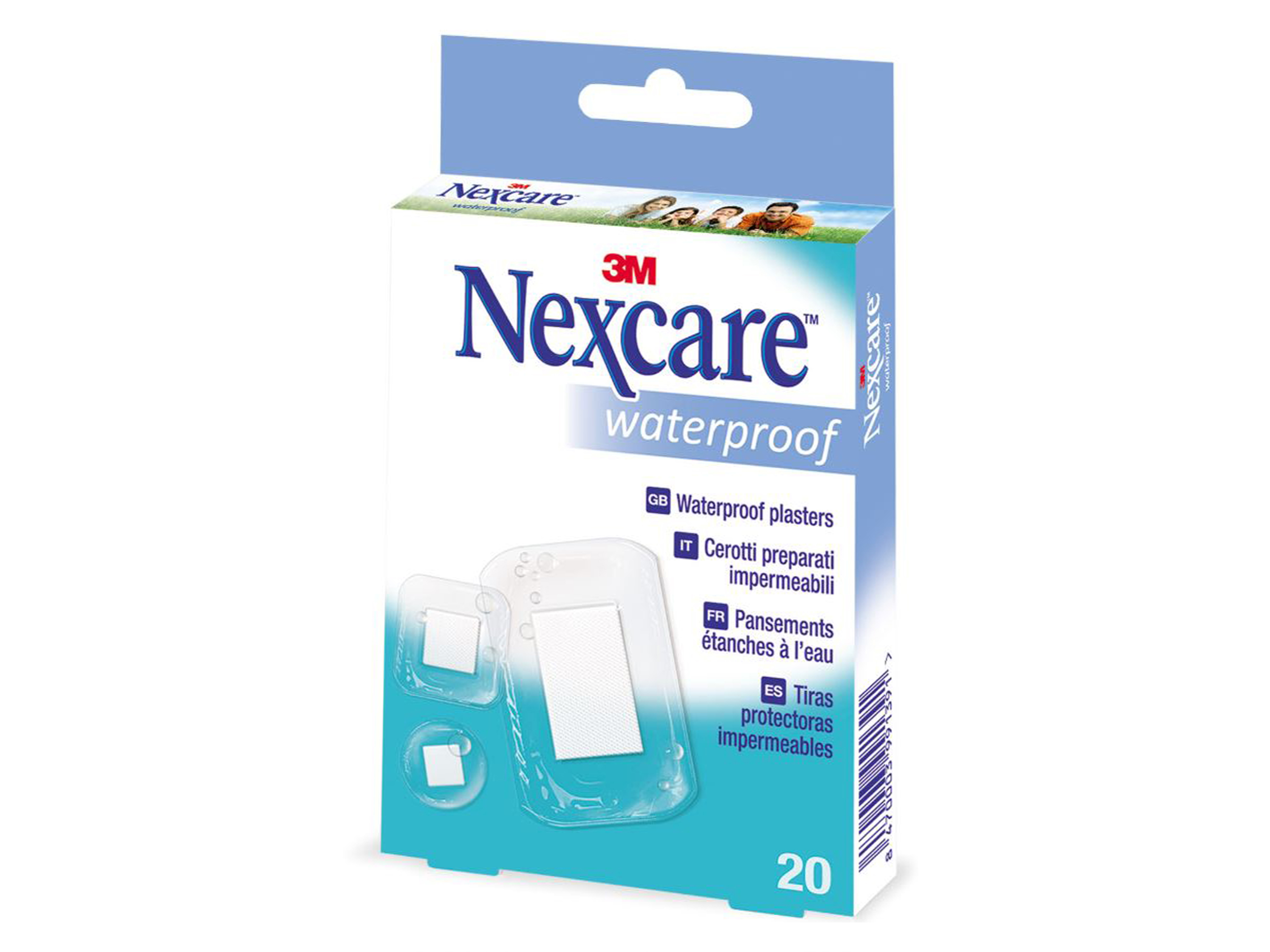 Nexcare Vanntett assorterte størrelser, 1 stk