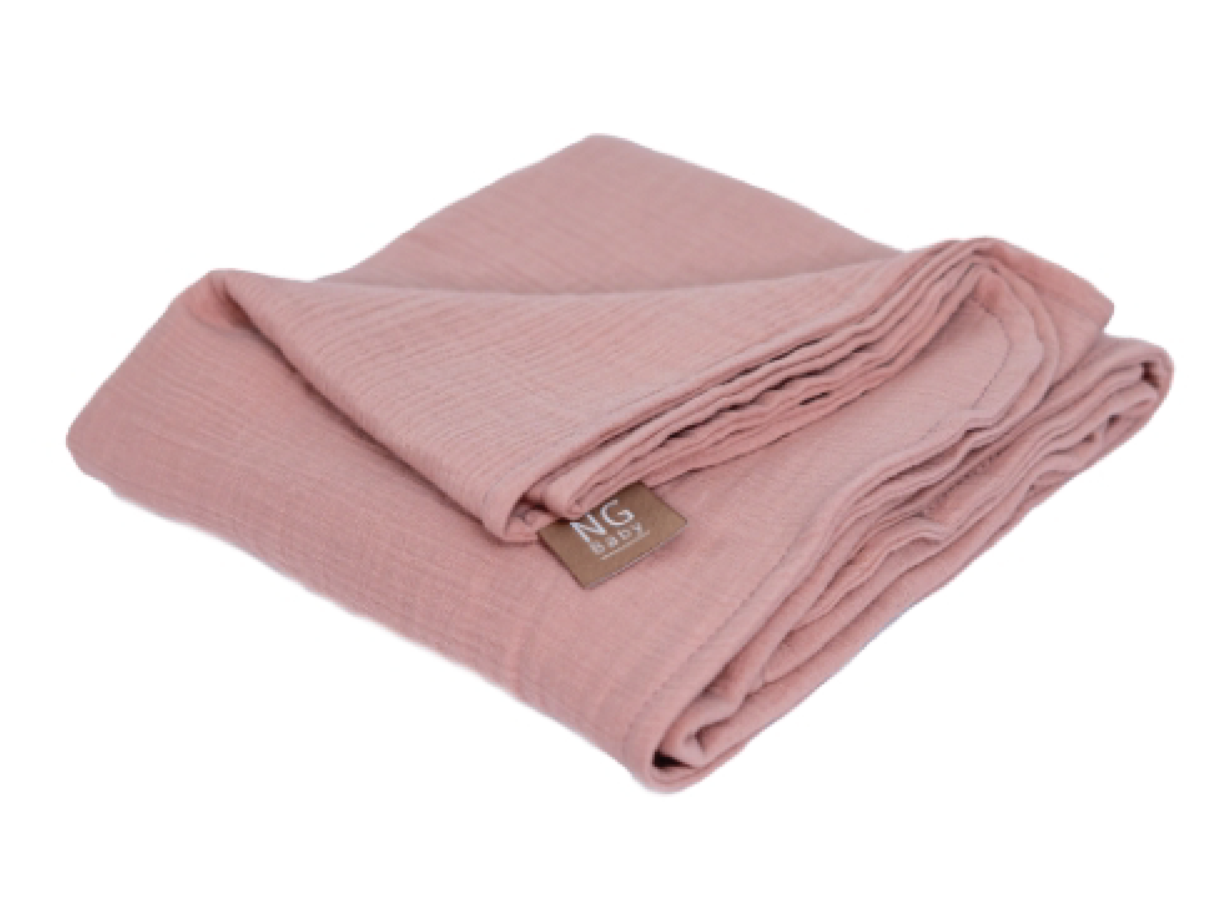 NG Baby Muselinteppe Deluxe, 60 x 90 cm, Dusty Rose