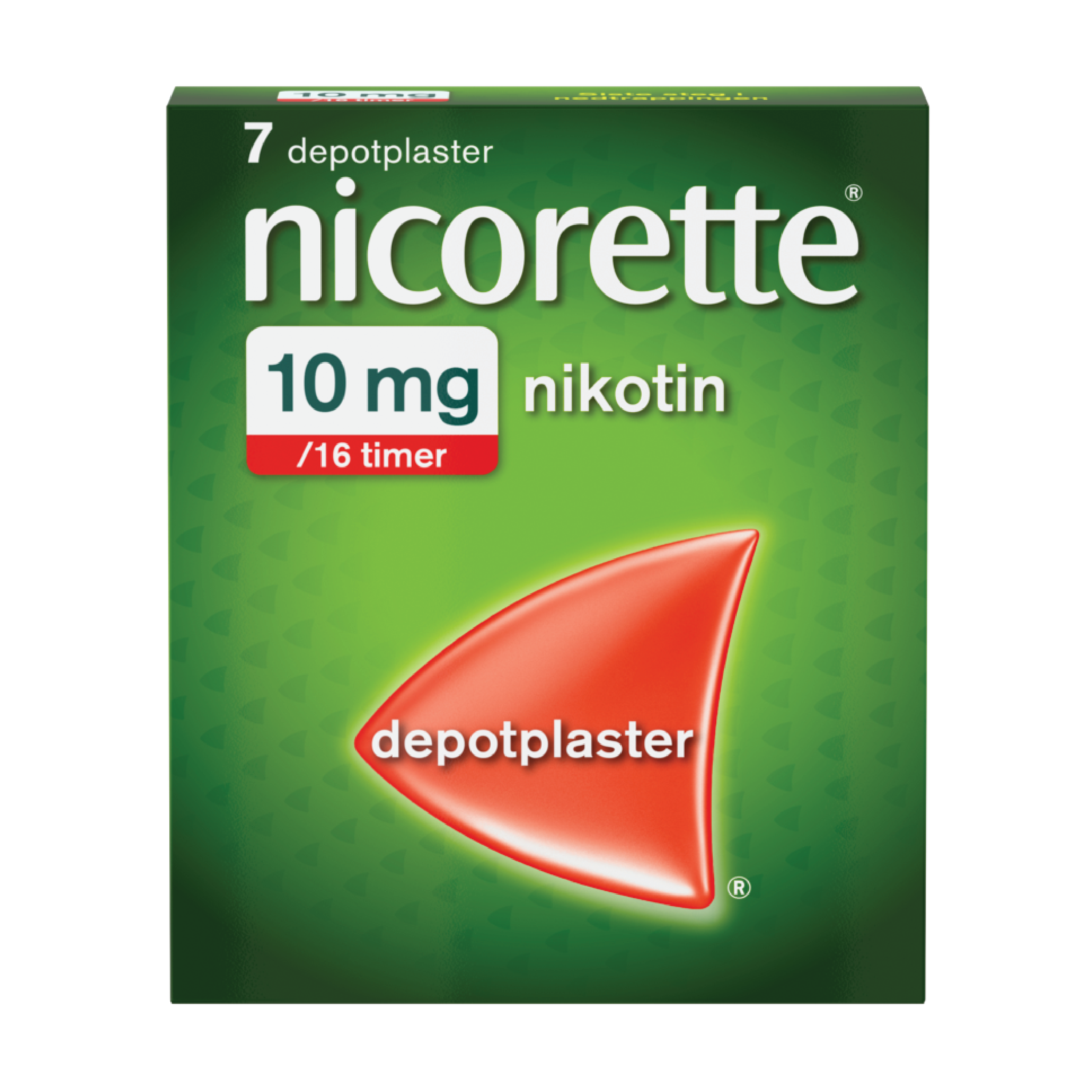 Nicorette 10 mg/16 timer depotplaster, 7 stk.