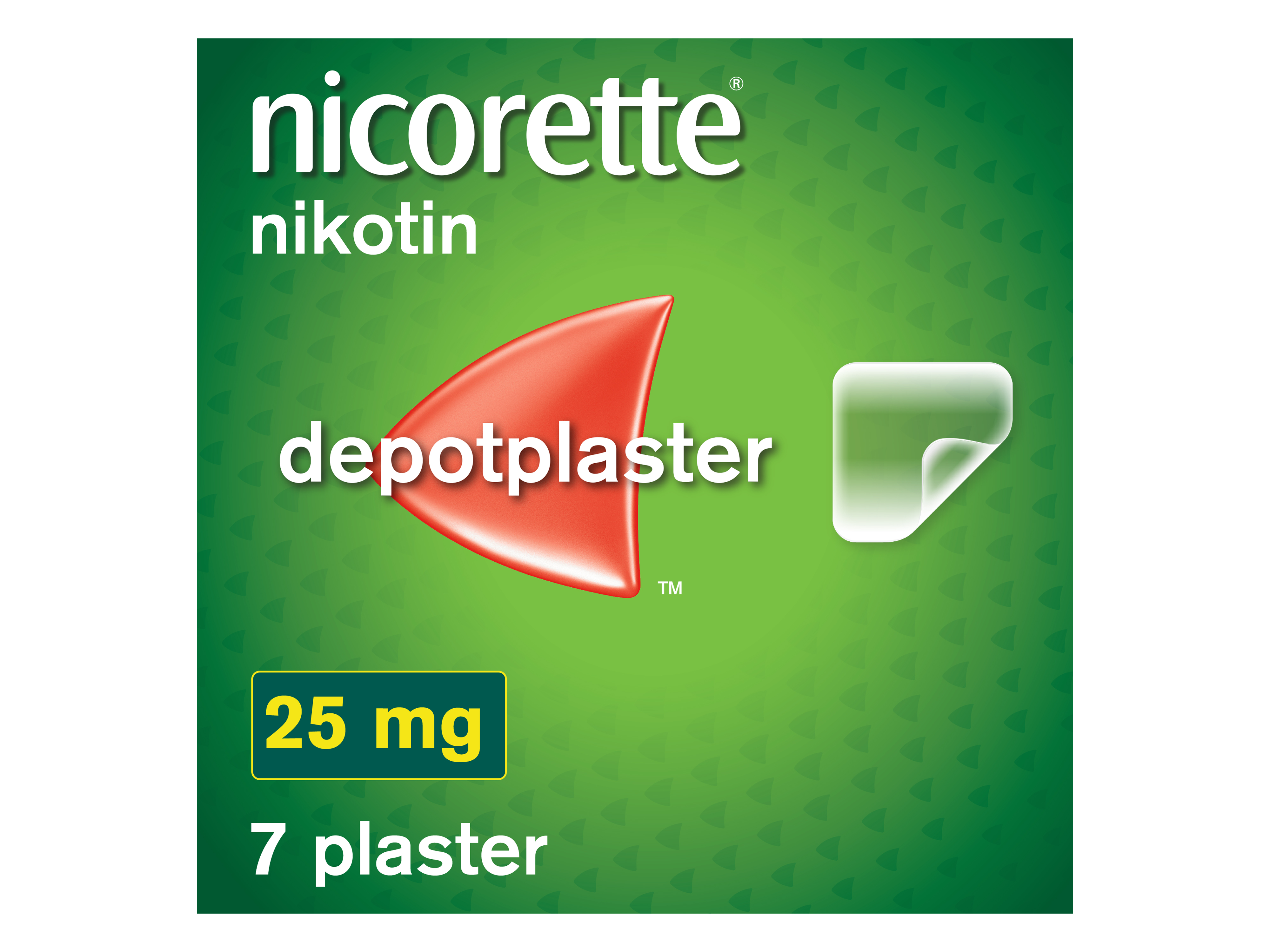 Nicorette Plaster, 25 mg nikotin, 16 timer, 7 stk., Slutte å røyke