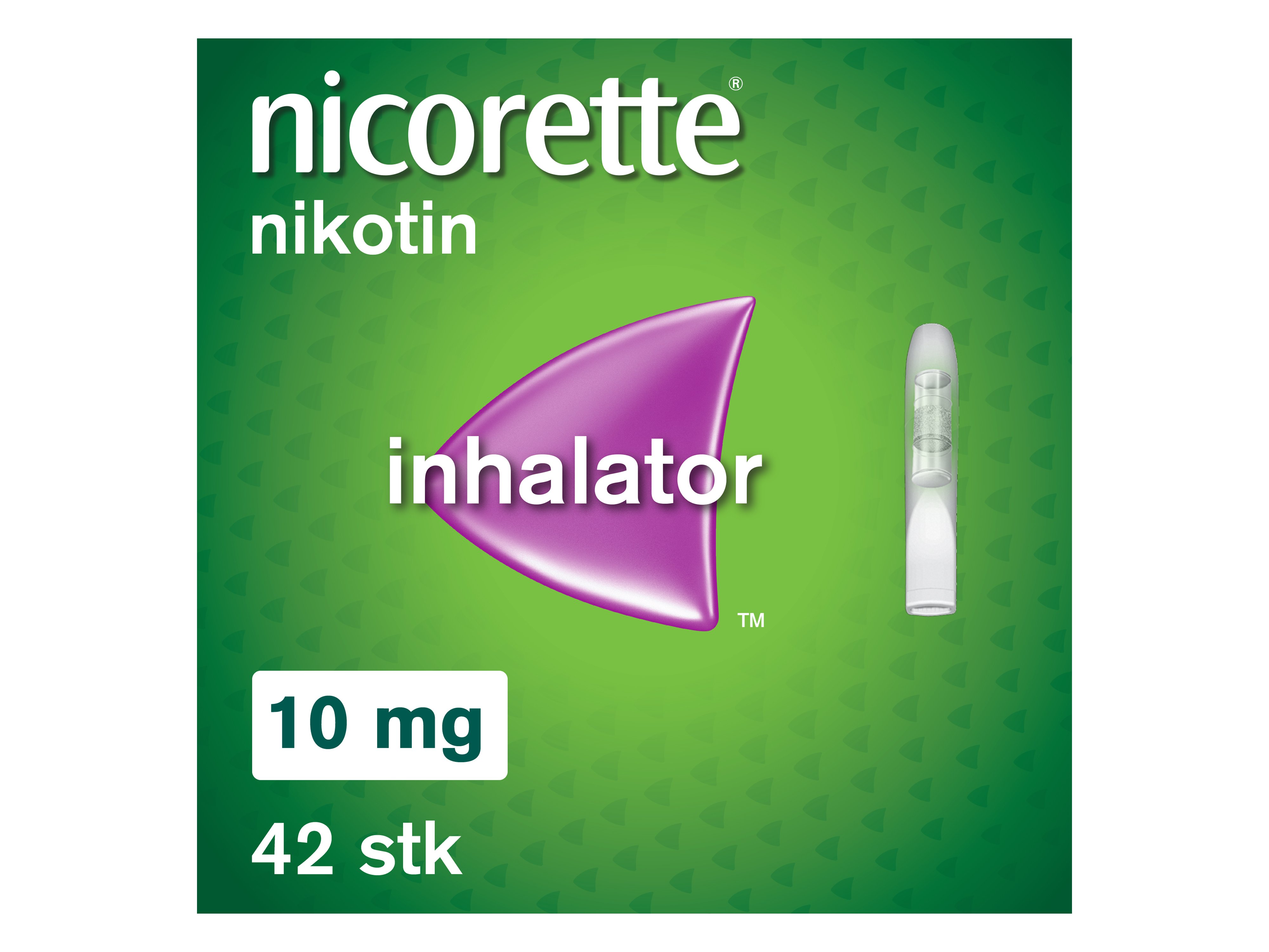 Nicorette 10 mg/dosebeholder inhalator, 42 stk.