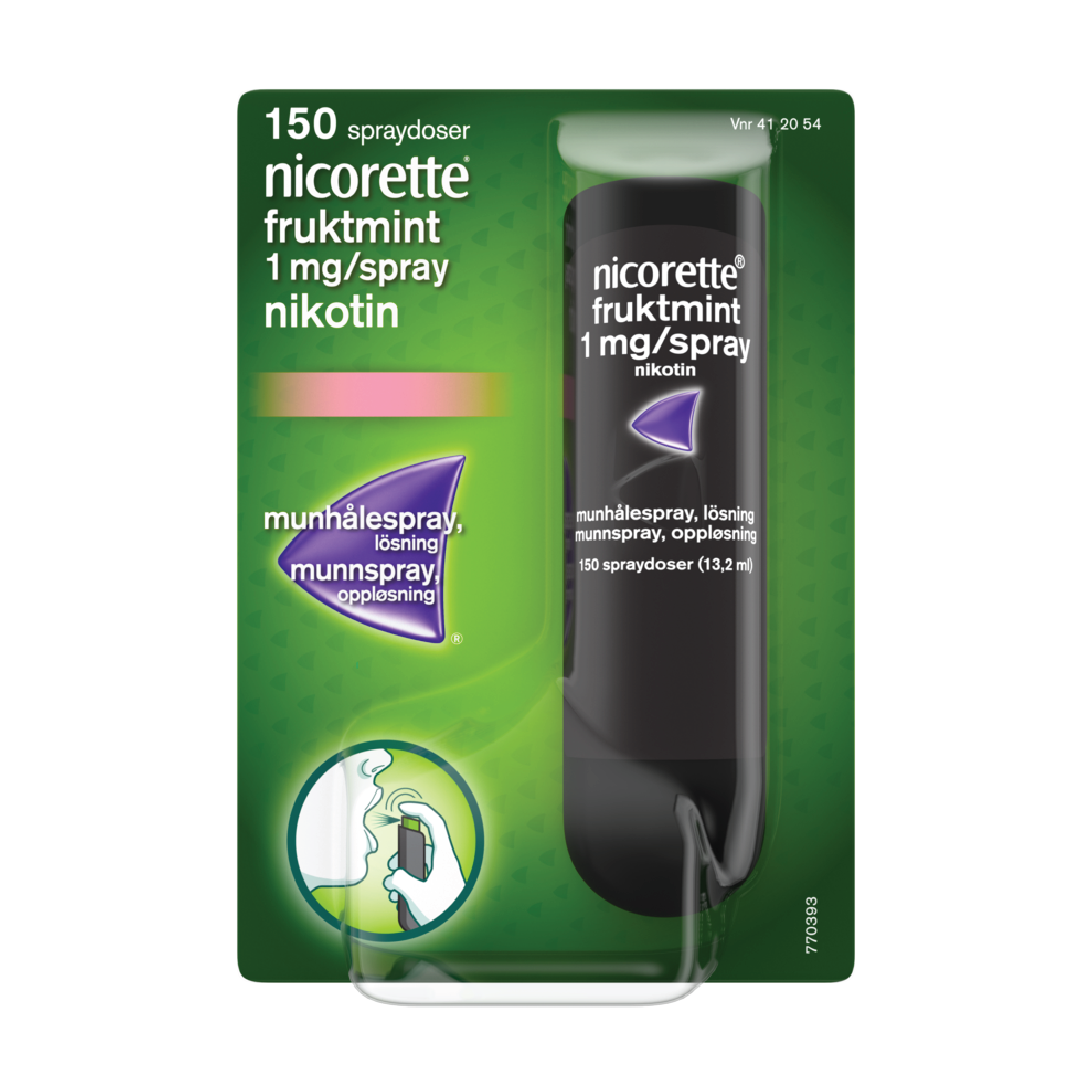 Nicorette Munnspray, 150 doser.
