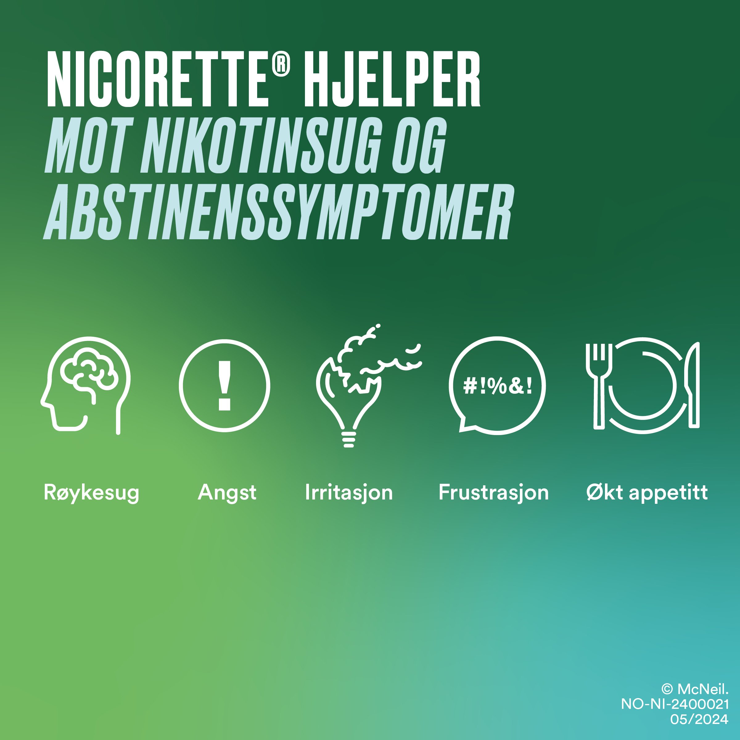 Nicorette 1 mg/dose munnspray, Freshmint, 300 doser