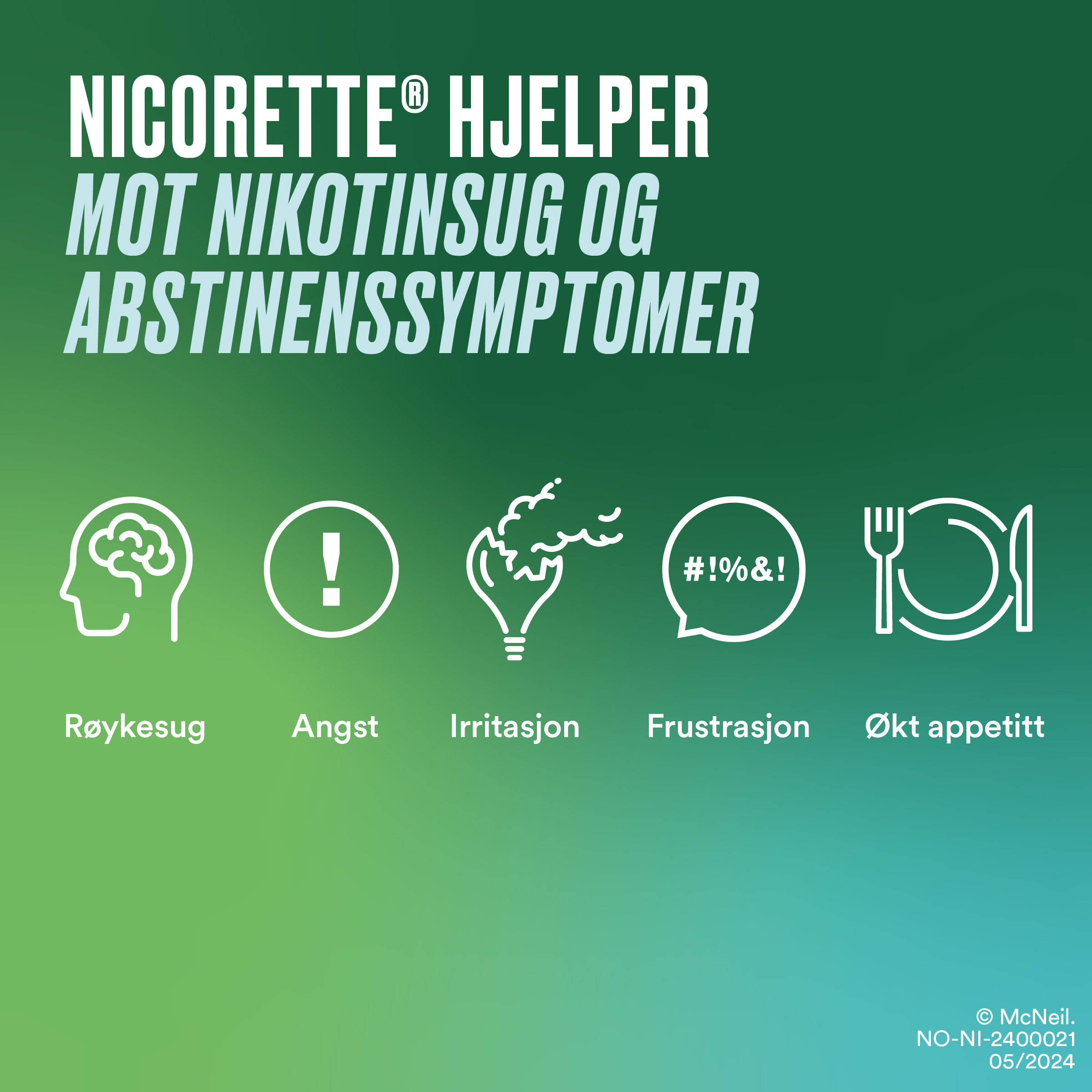 Nicorette 2 mg tyggegummi, Nøytral, 210 stk.