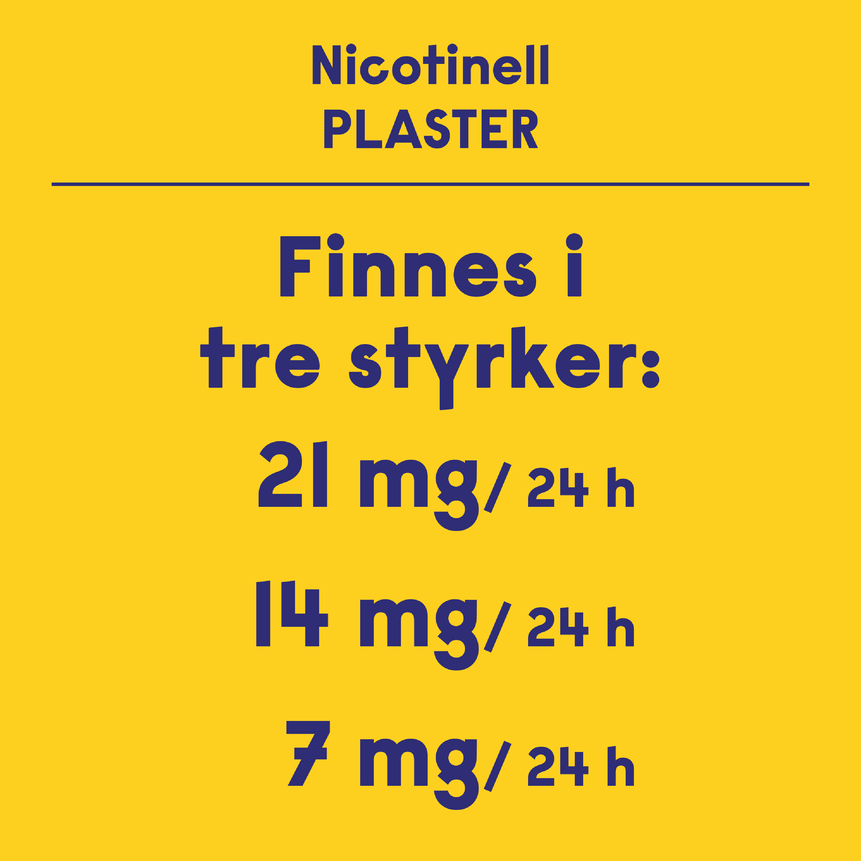 Nicotinell 21 mg/24 timer depotplaster, 21 stk.