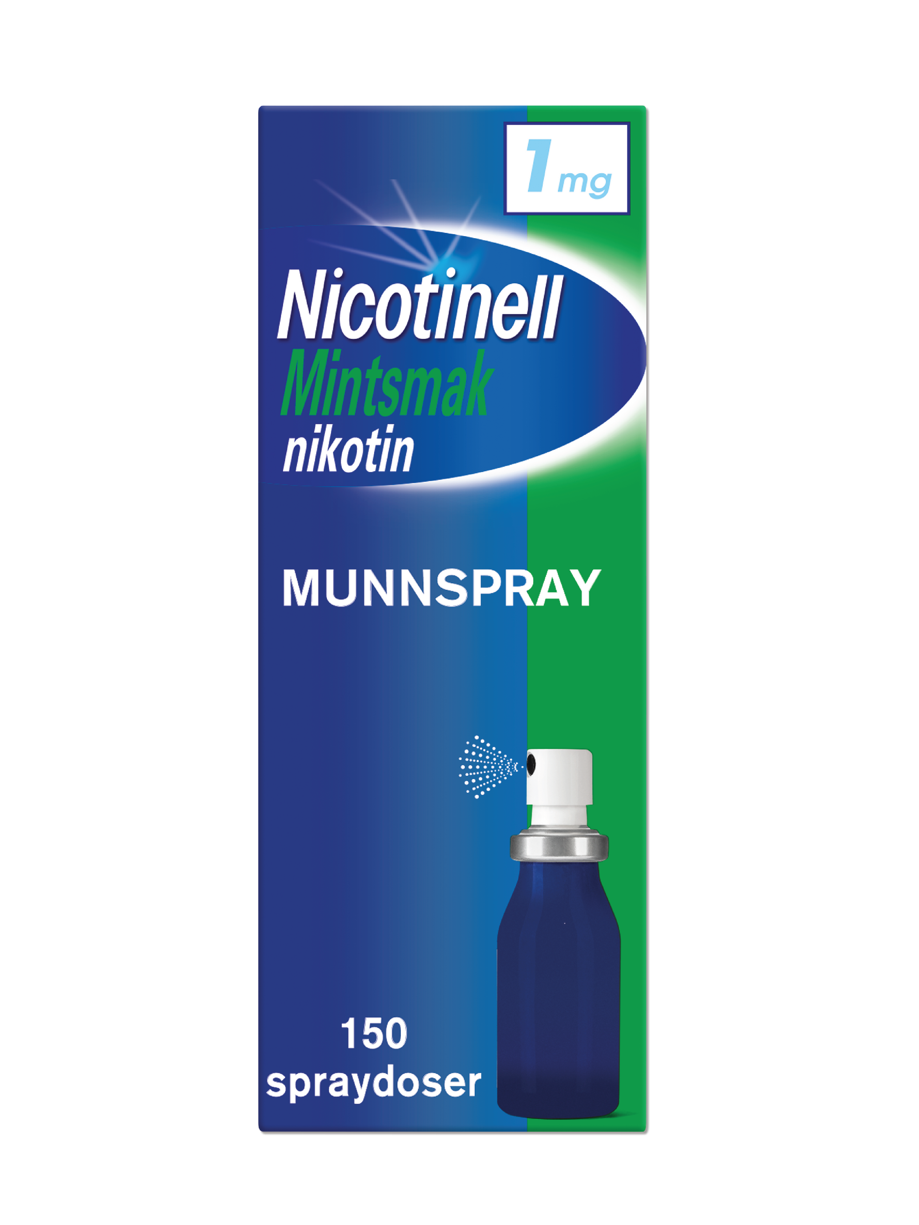 Nicotinell 1 mg/dose munnspray, Mint, 150 stk.