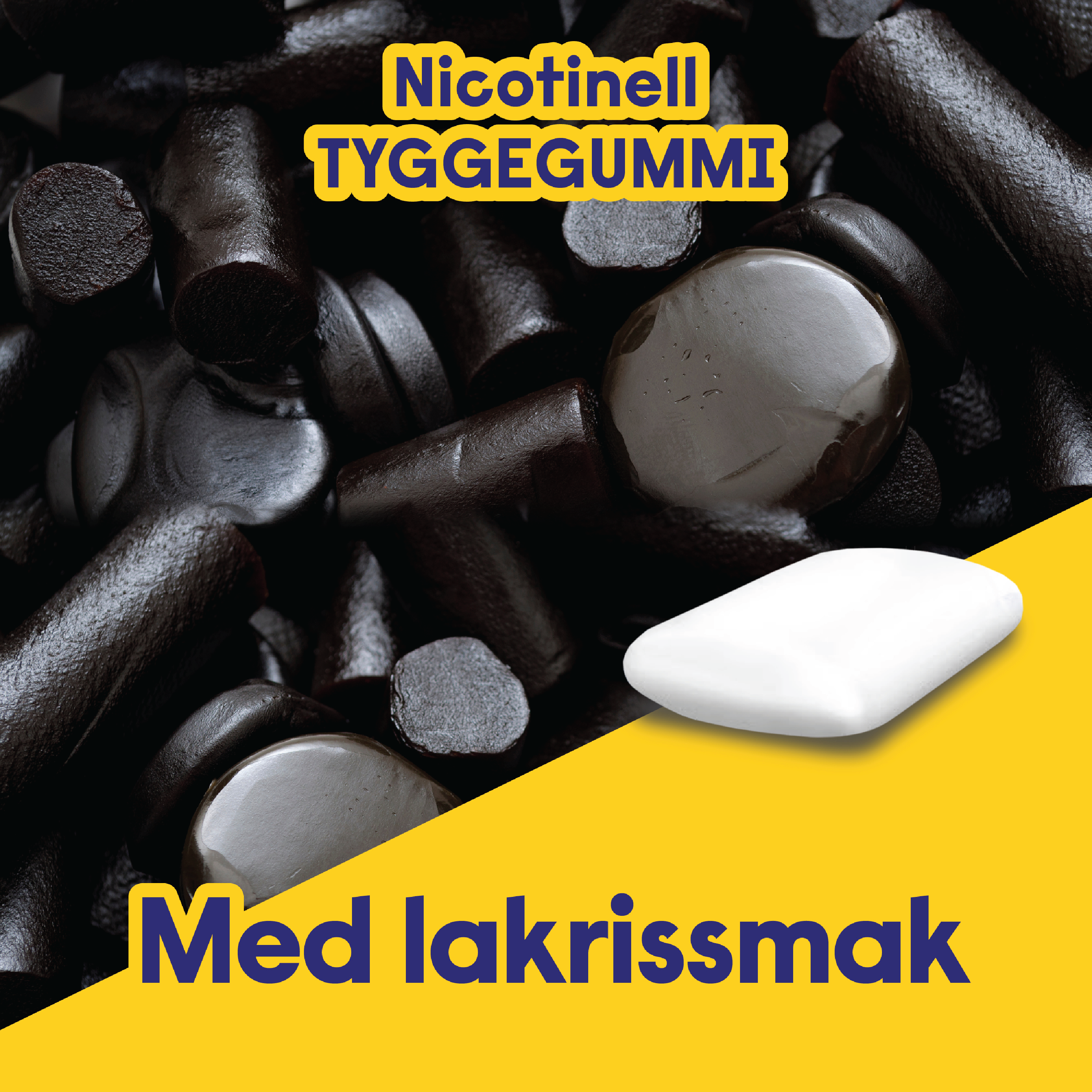 Nicotinell 2 mg tyggegummi, Lakris, 24 stk.