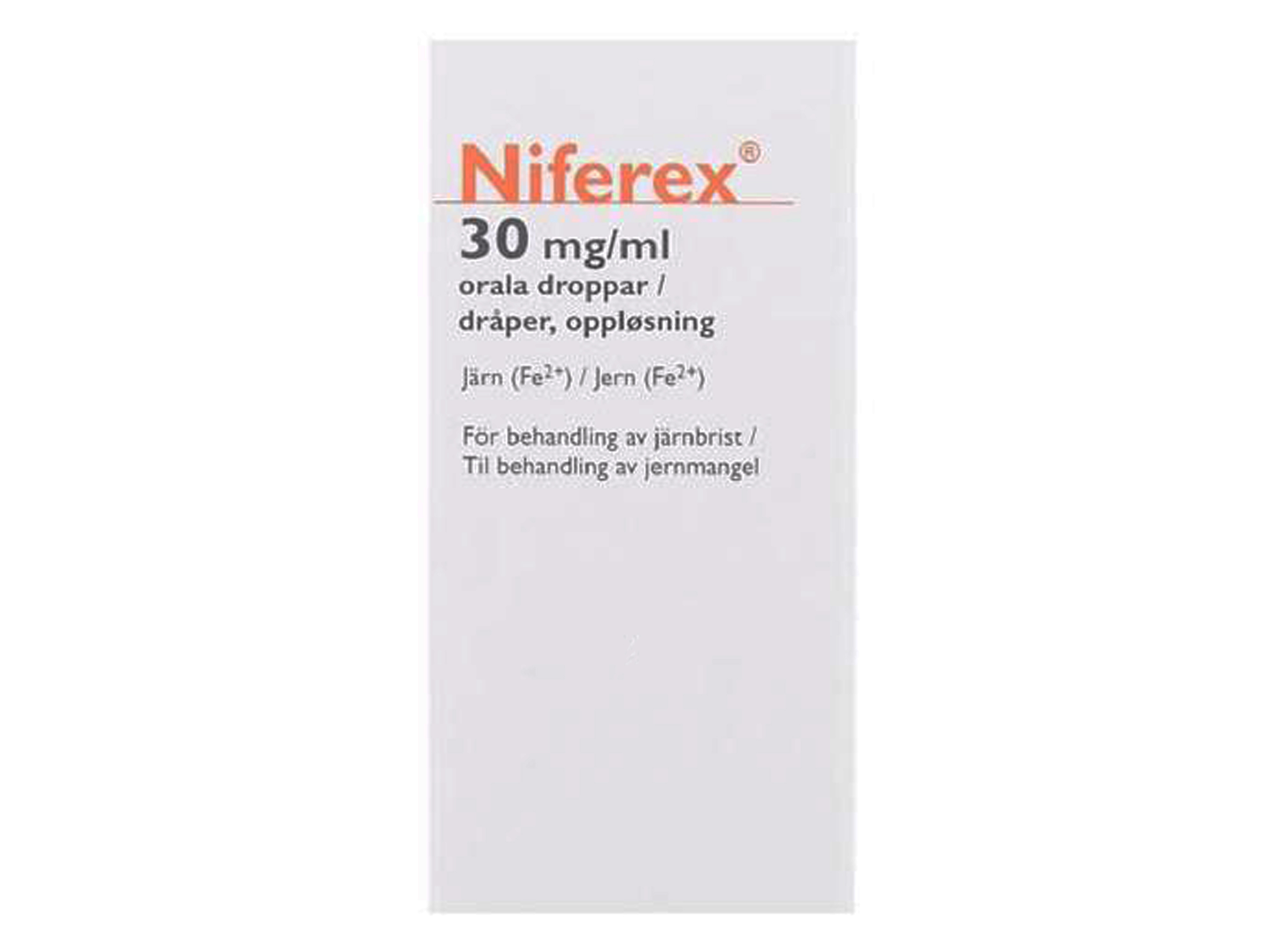 Niferex Dråper 30mg/ml, 30 ml