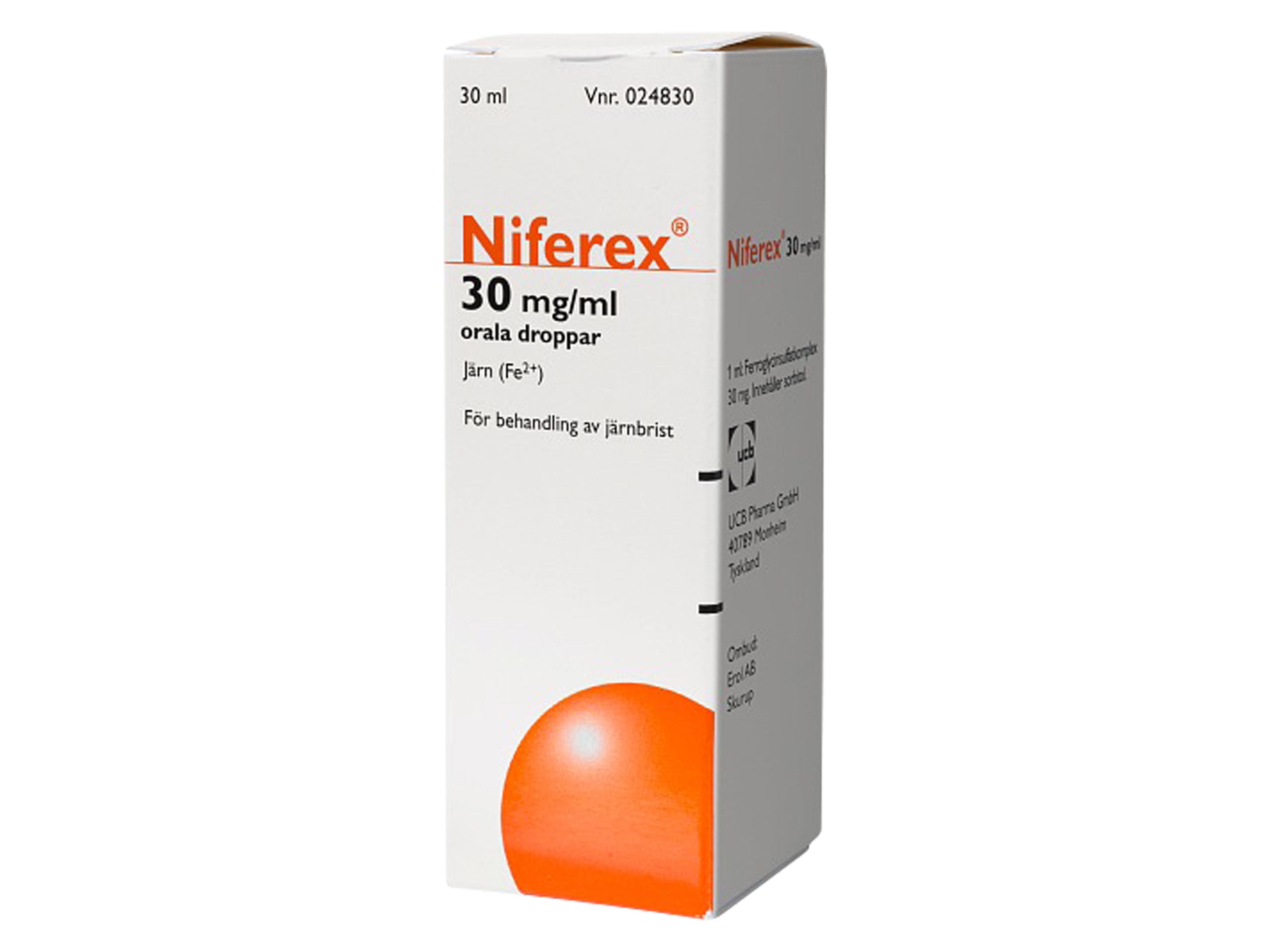 Niferex Ucb dråper 30mg/ml, 30 ml