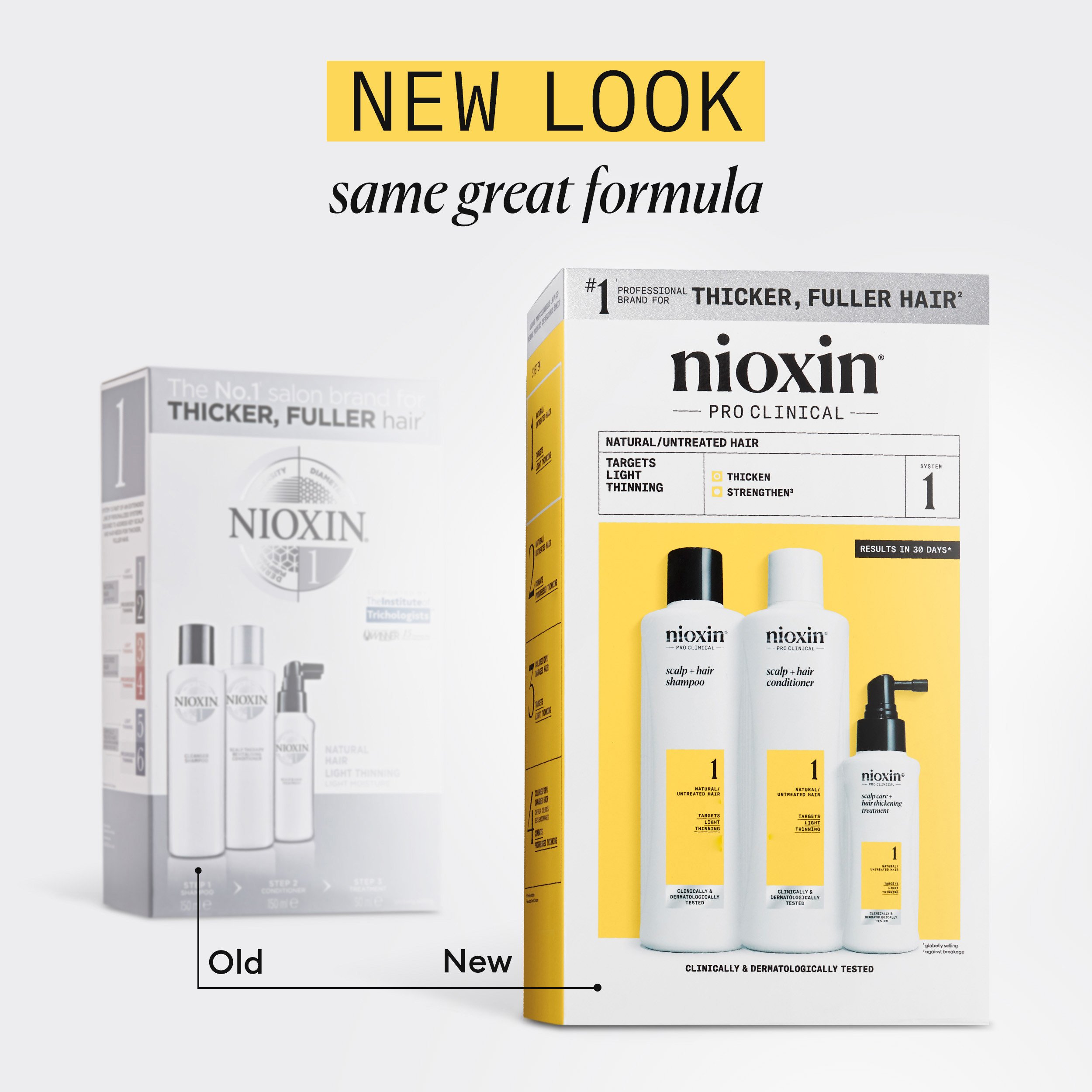 Nioxin System 1 Loyalty Kit, 300 ml + 300 ml + 100 ml