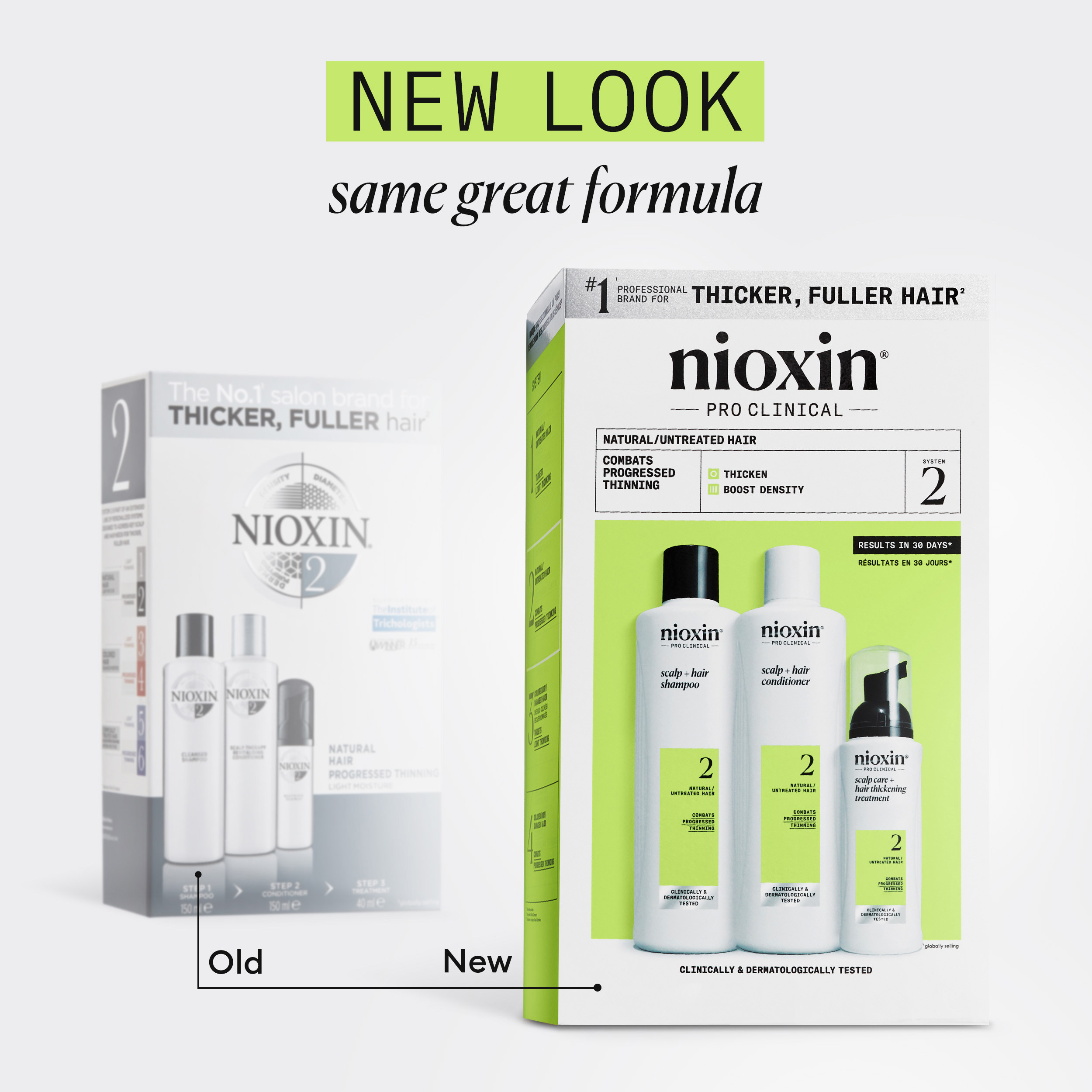 Nioxin System 2 Trial Kit, 150 ml + 150 ml + 50 ml