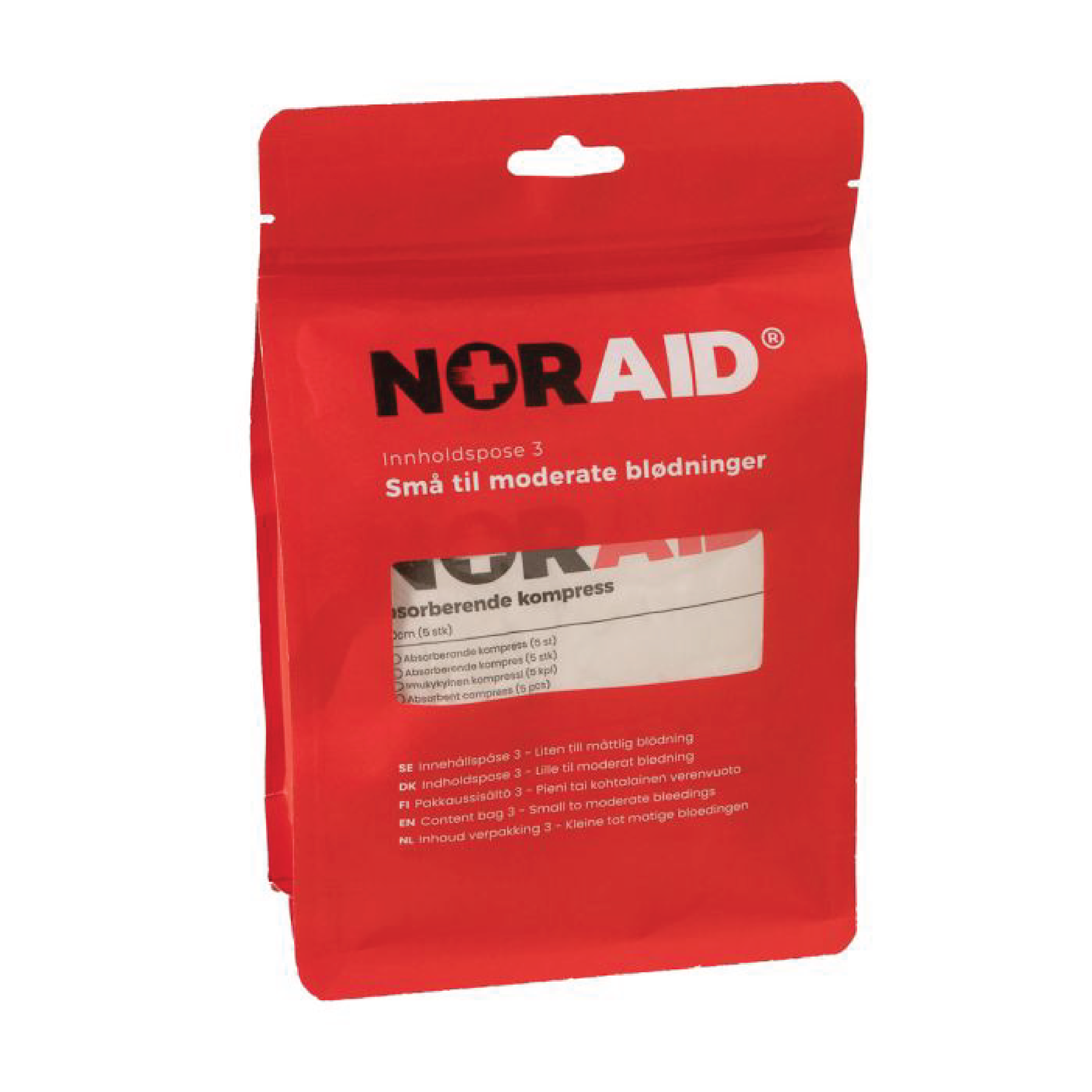 Noraid Innholdspose 3 Små-Moderate Blødninger, 1 stk.