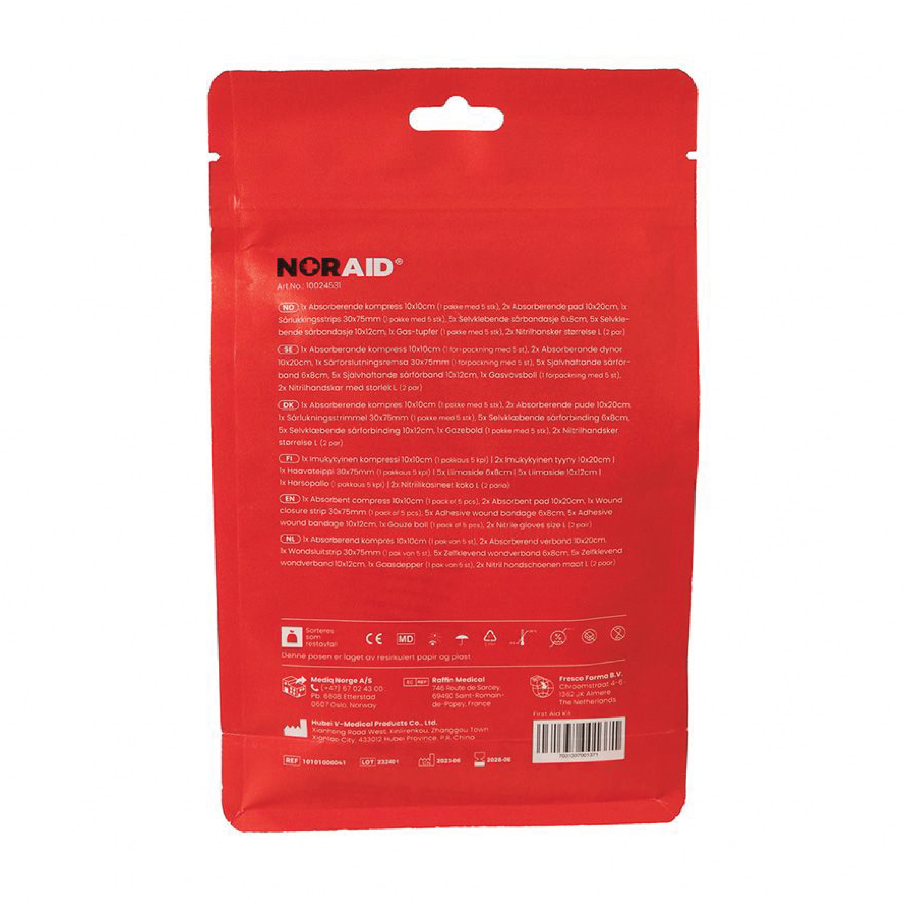 Noraid Innholdspose 3 små til moderate blødninger, 1 stk.