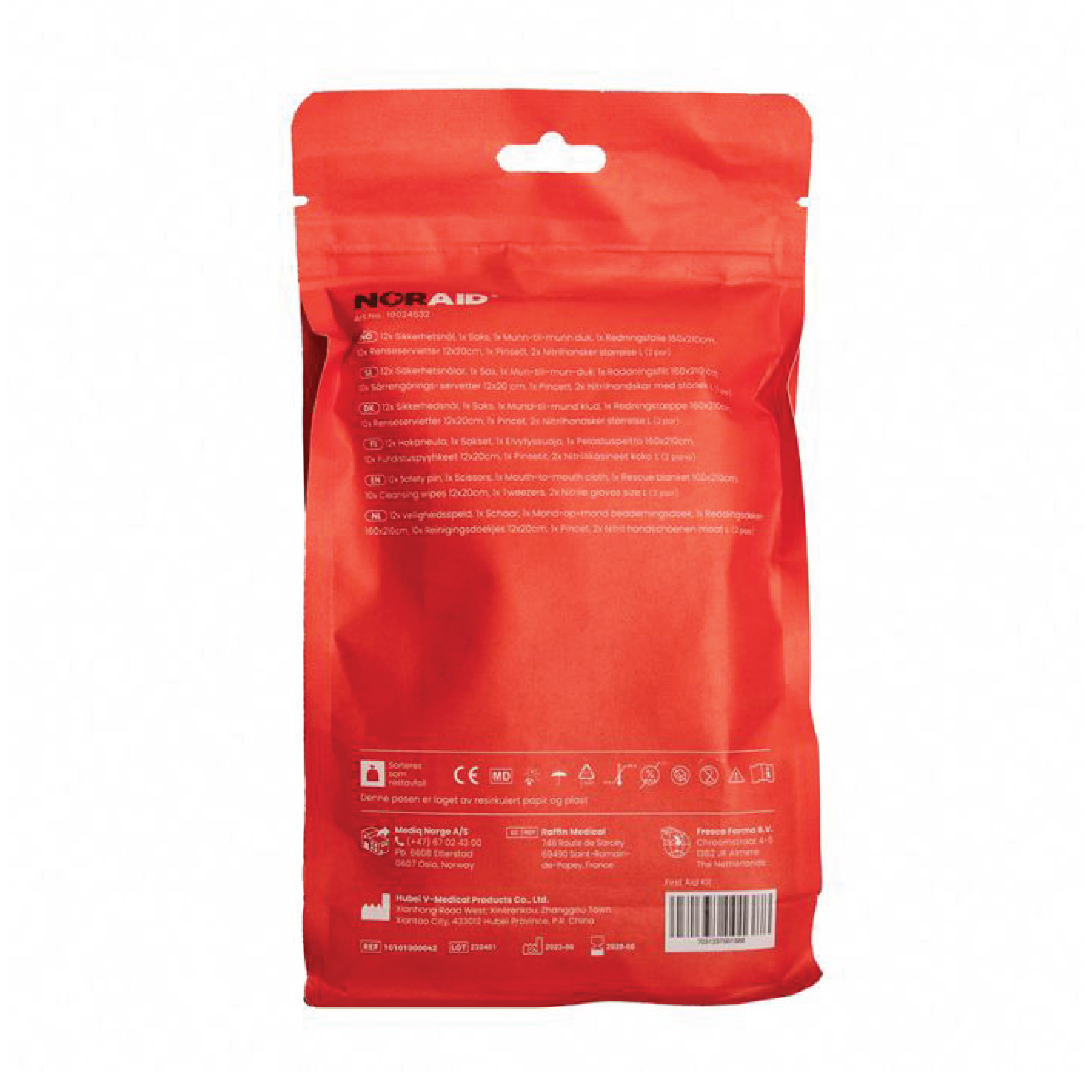 Noraid Innholdspose 4 Utstyr Til Akuttsituasjoner, 1 stk.