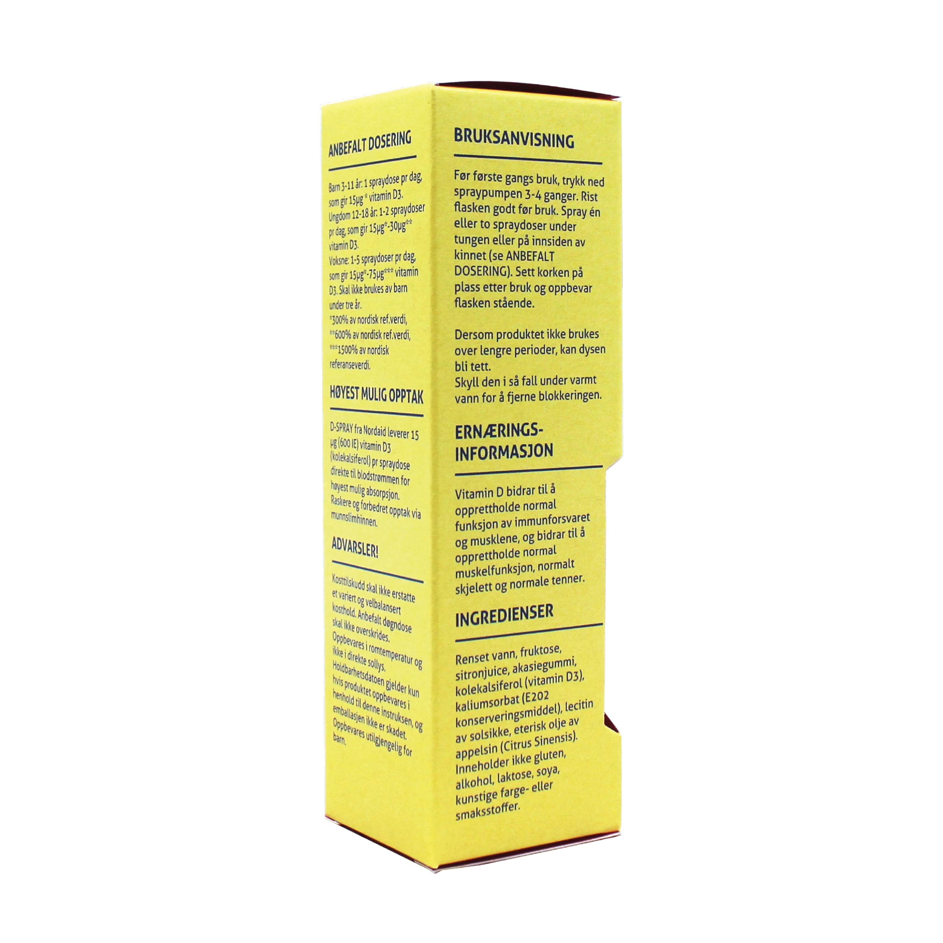 Nordaid D-Spray 15 µg Munnspray, 30 ml
