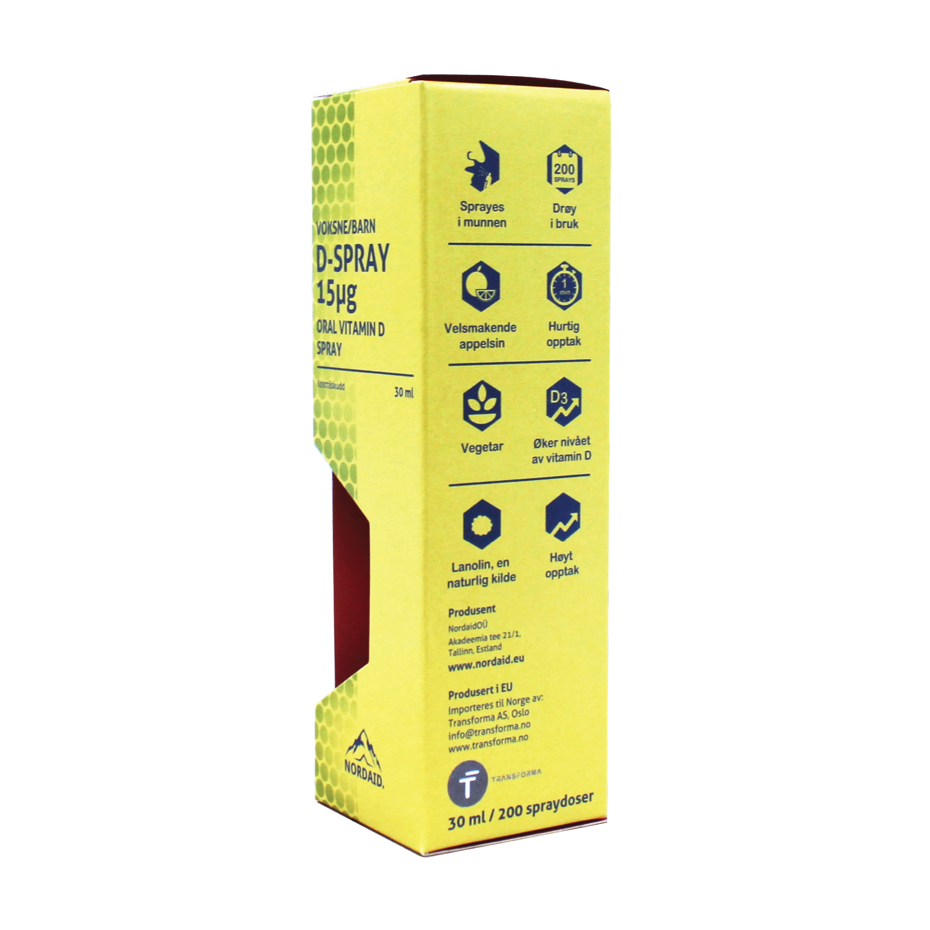 Nordaid D-Spray 15 µg Munnspray, 30 ml