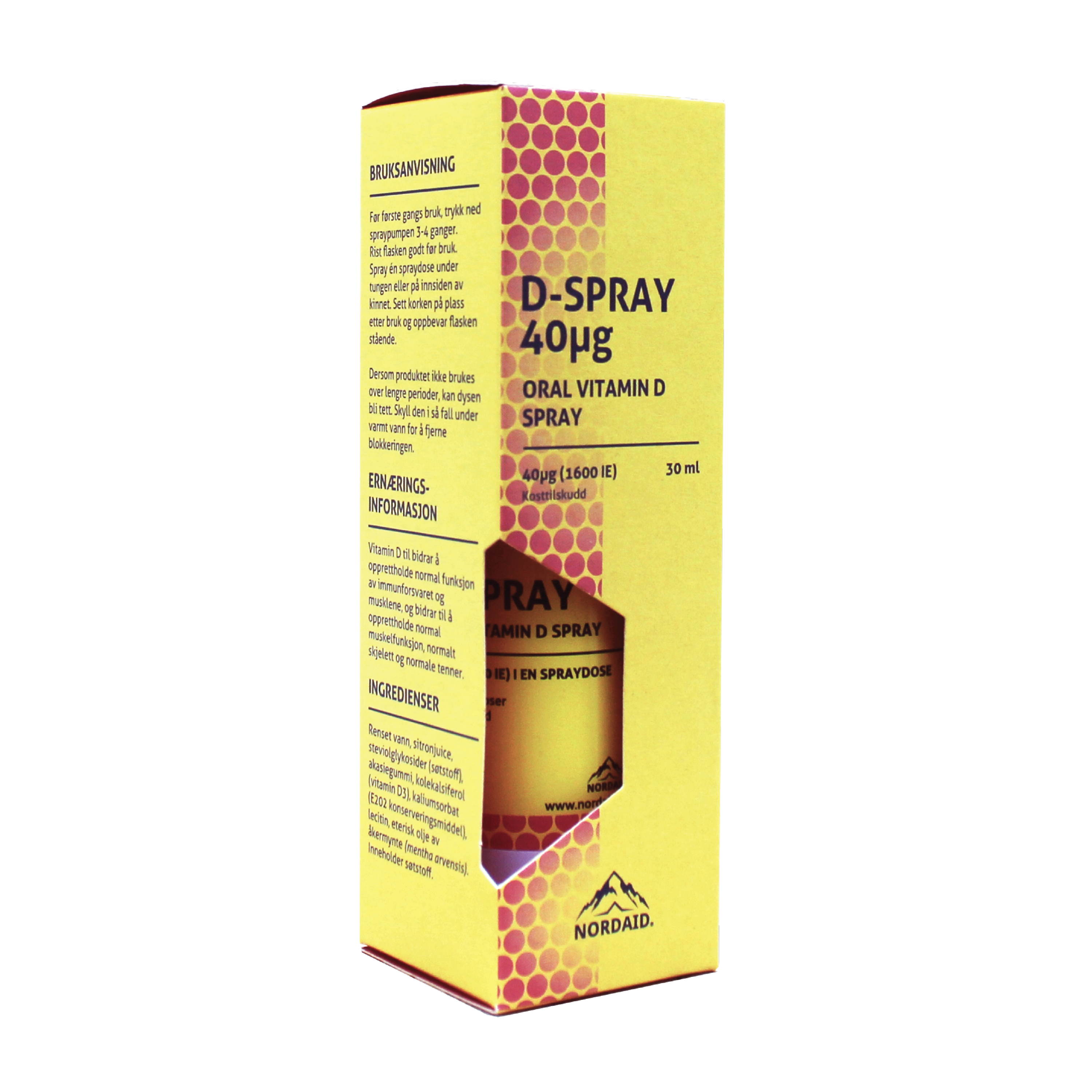 Nordaid D-Spray 40 µg Munnspray, 30 ml