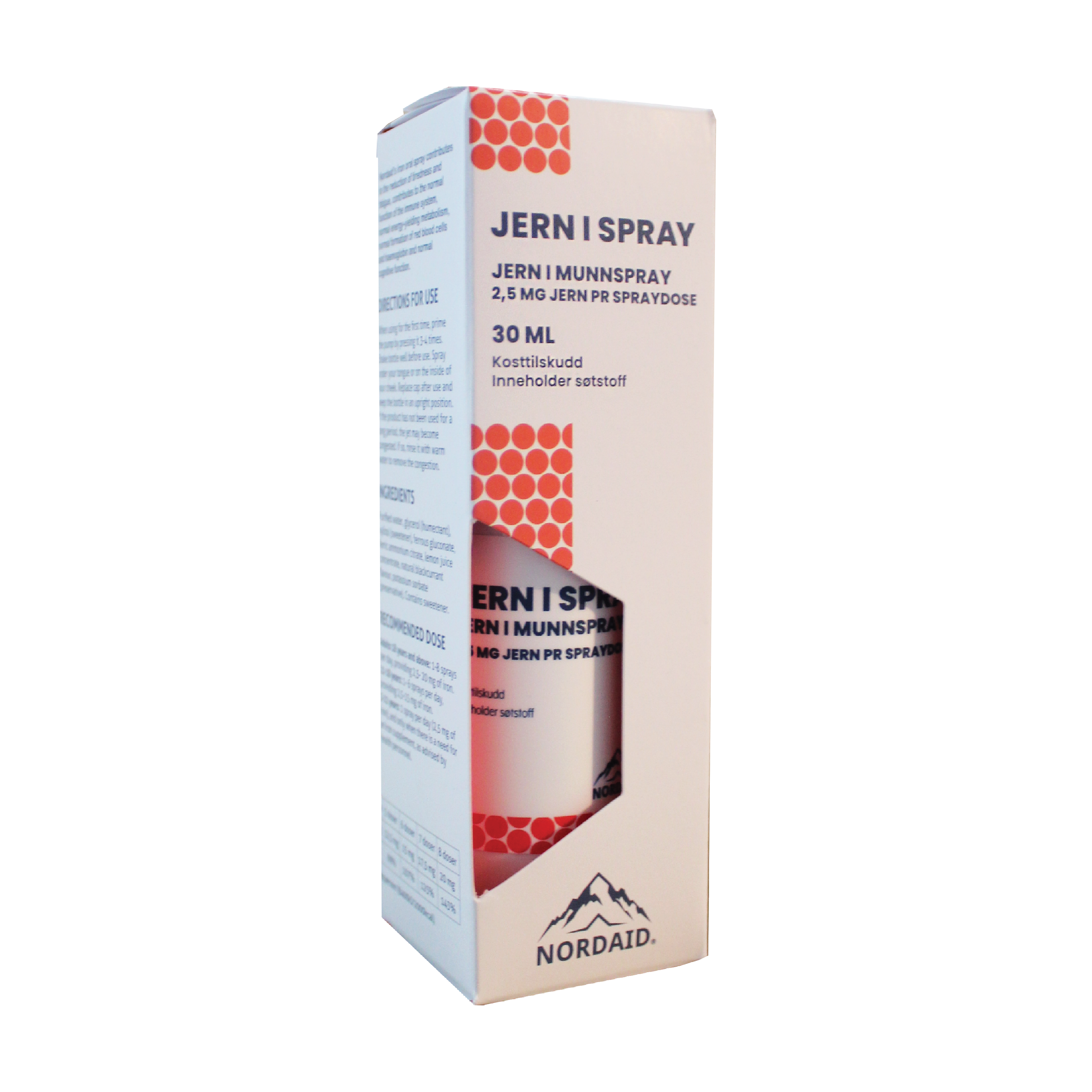 Nordaid Jern i Spray Munnspray, 30 ml