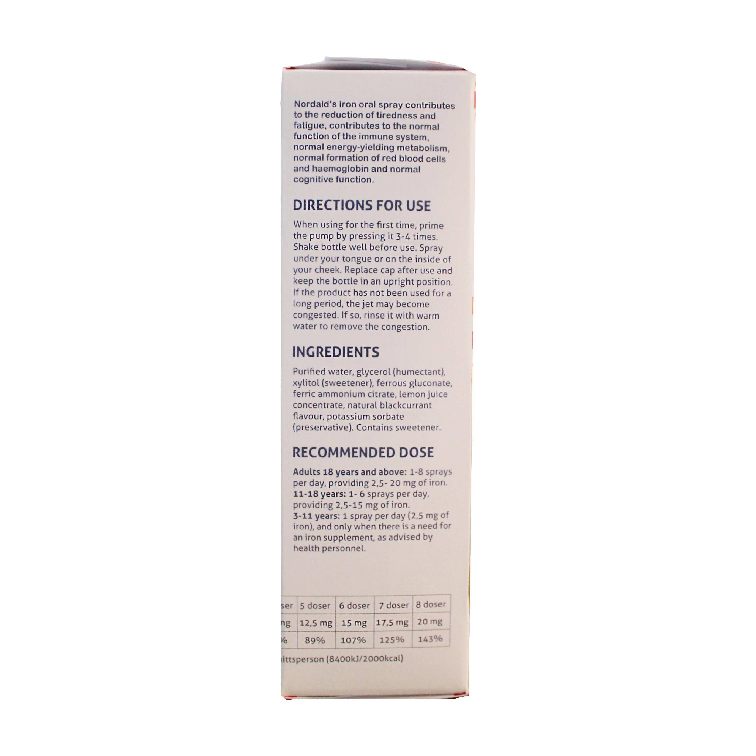 Nordaid Jern i Spray Munnspray, 30 ml