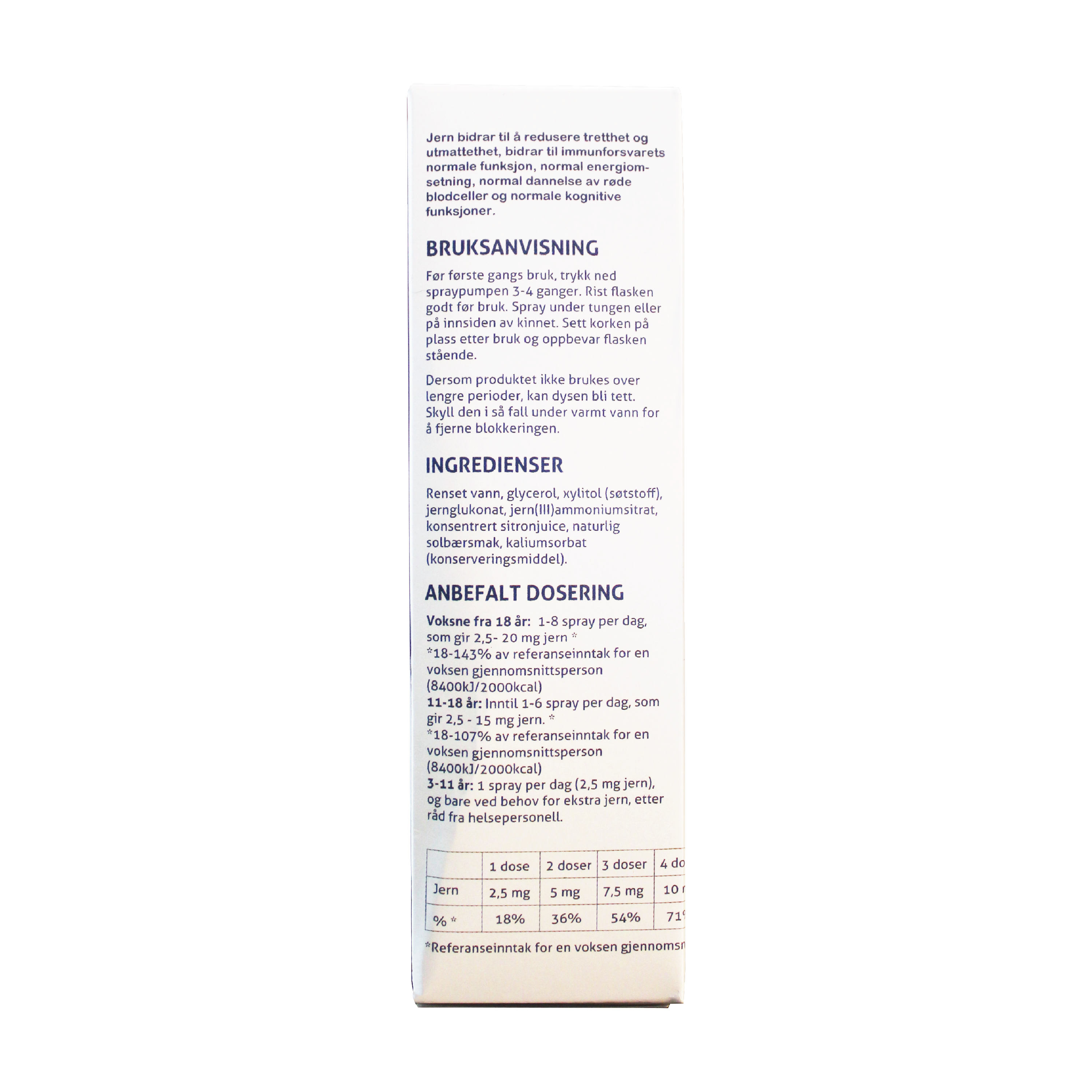 Nordaid Jern i Spray Munnspray, 30 ml