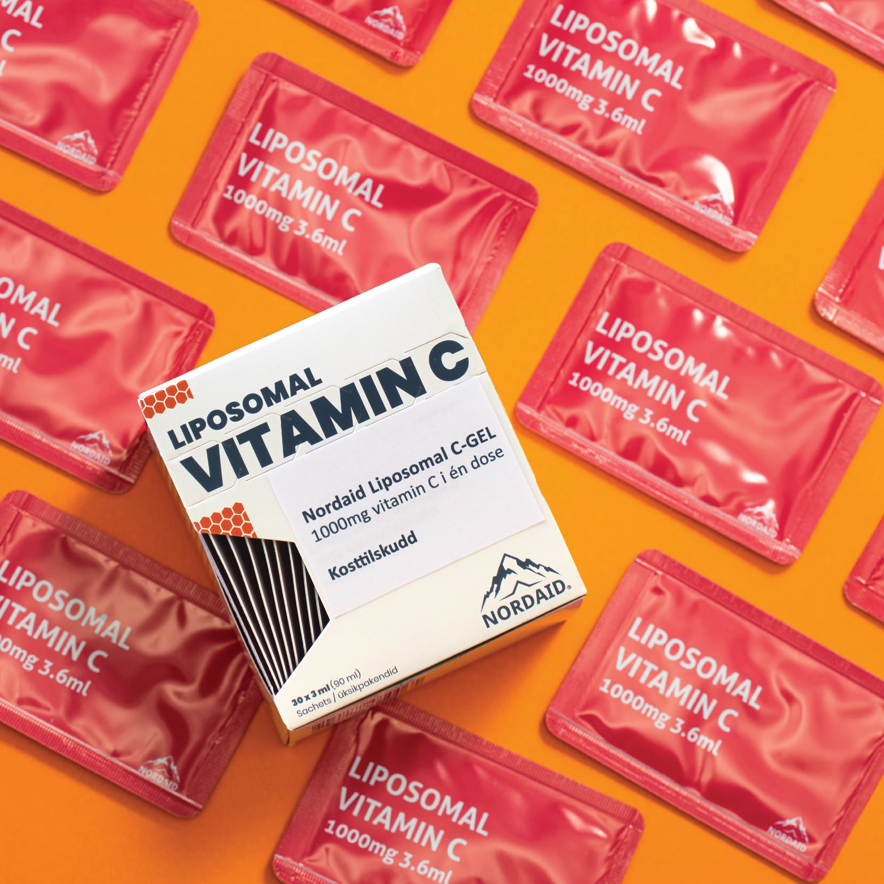 Nordaid Liposomal Vitamin C 1000 mg i enkeltdoser, 30 x 3 ml