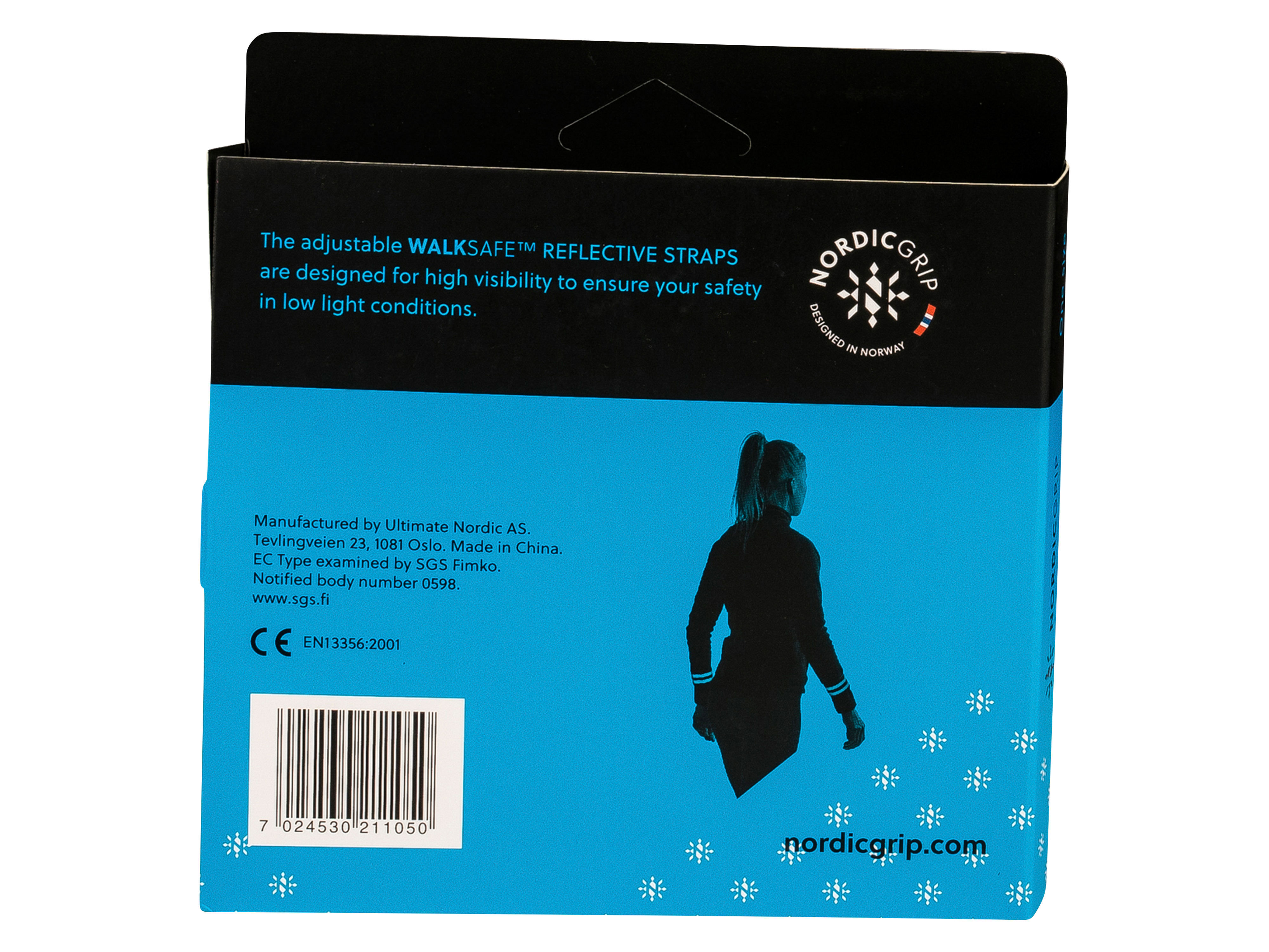 Nordic Grip Refleksbånd til arm/legg, Gul, 2 stk.