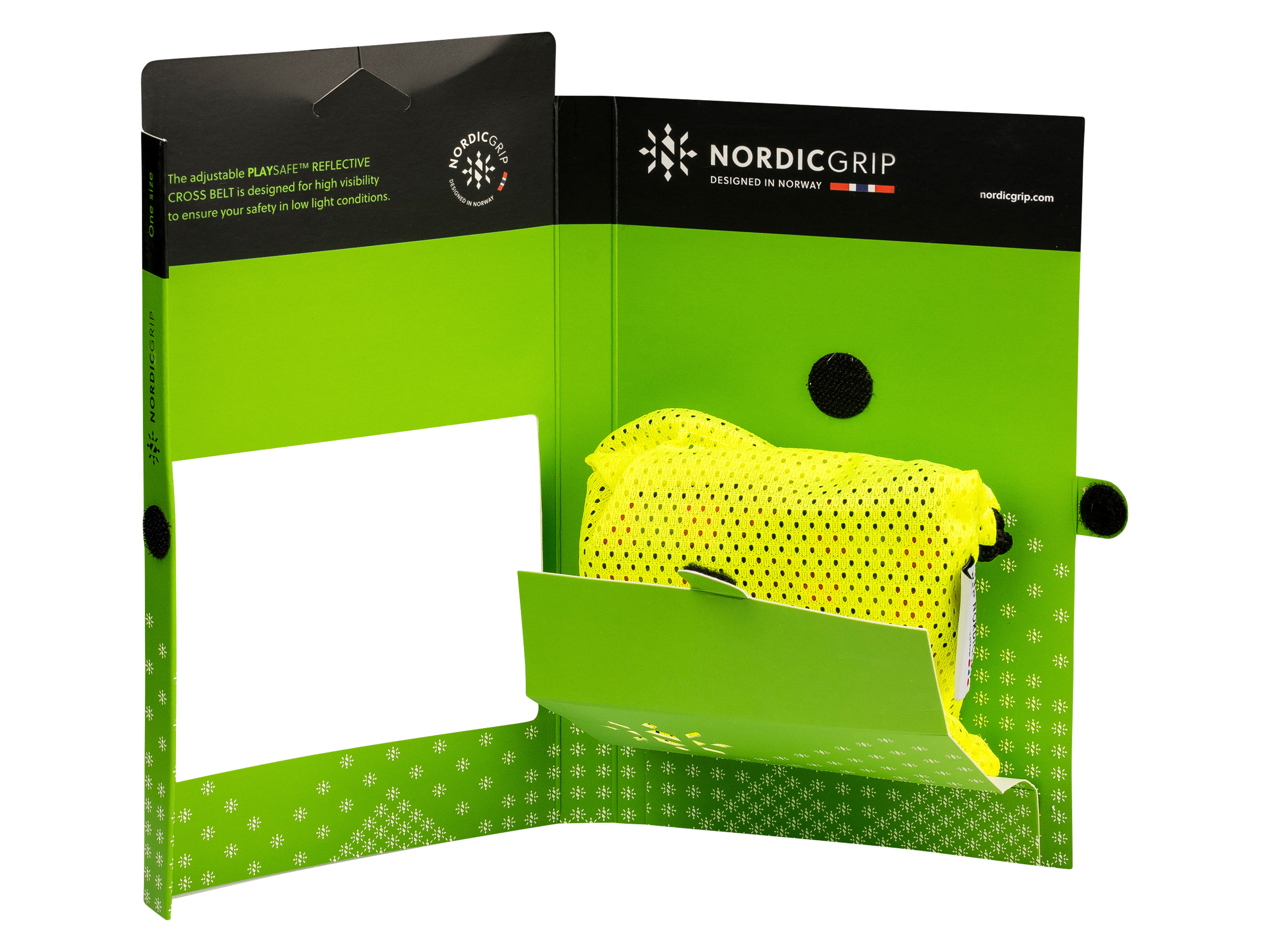 Nordic Grip Reflekssele til junior, Grønn, 1 stk.